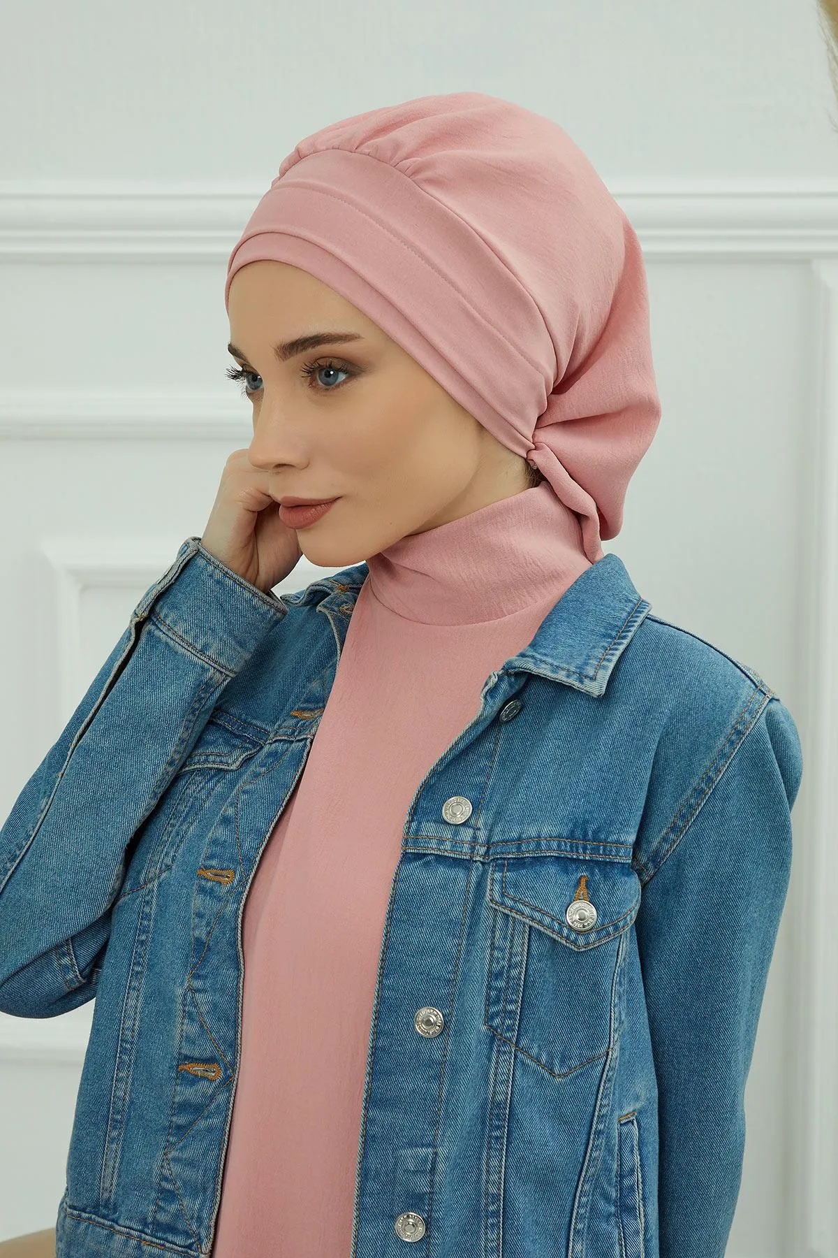 Instant Turban Lightweight Aerobin Scarf Head Turbans For Women Headwear Stylish Elegant Design,HT-91