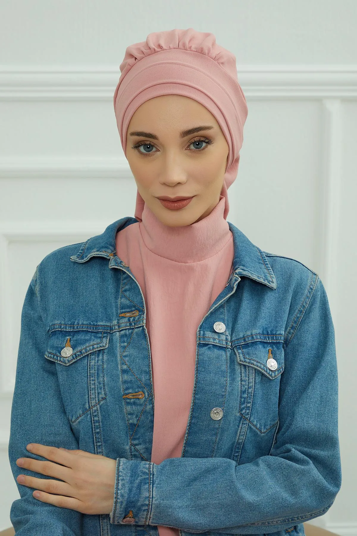 Instant Turban Lightweight Aerobin Scarf Head Turbans For Women Headwear Stylish Elegant Design,HT-91