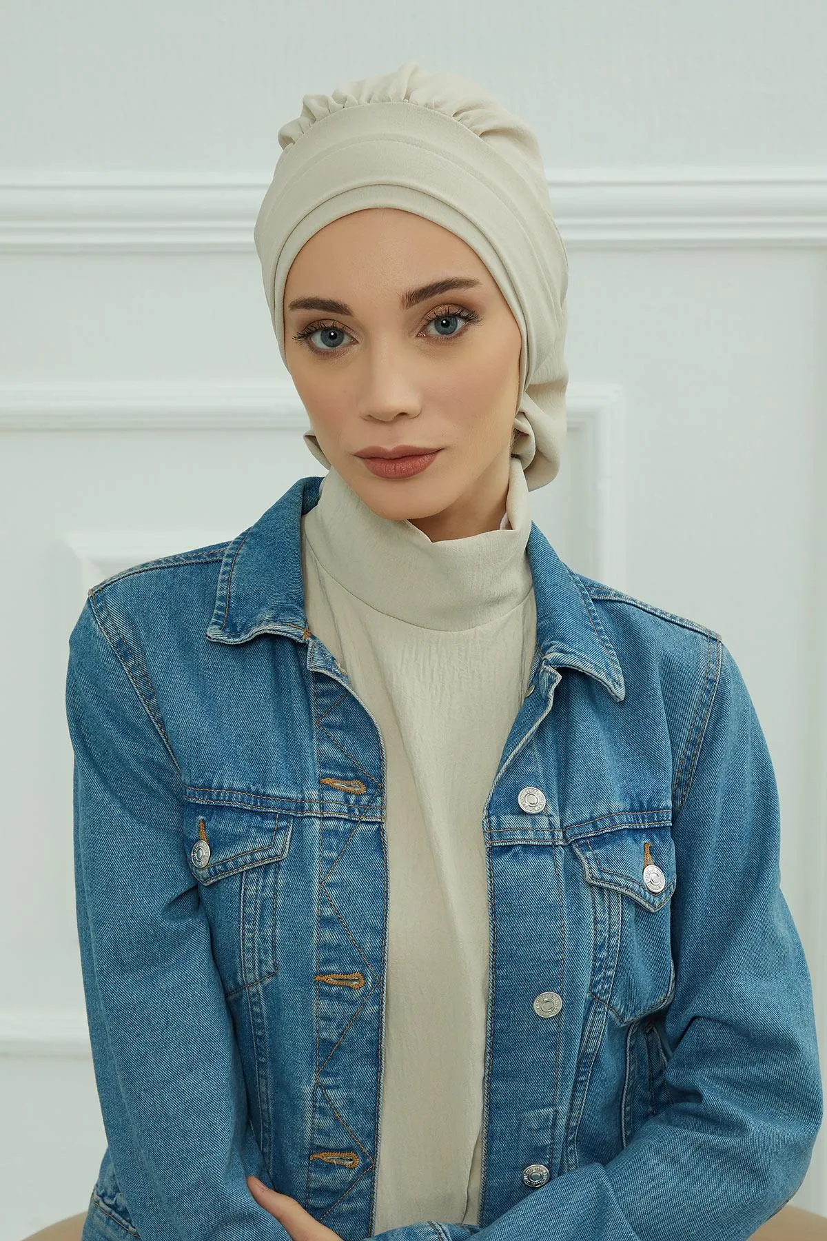 Instant Turban Lightweight Aerobin Scarf Head Turbans For Women Headwear Stylish Elegant Design,HT-91