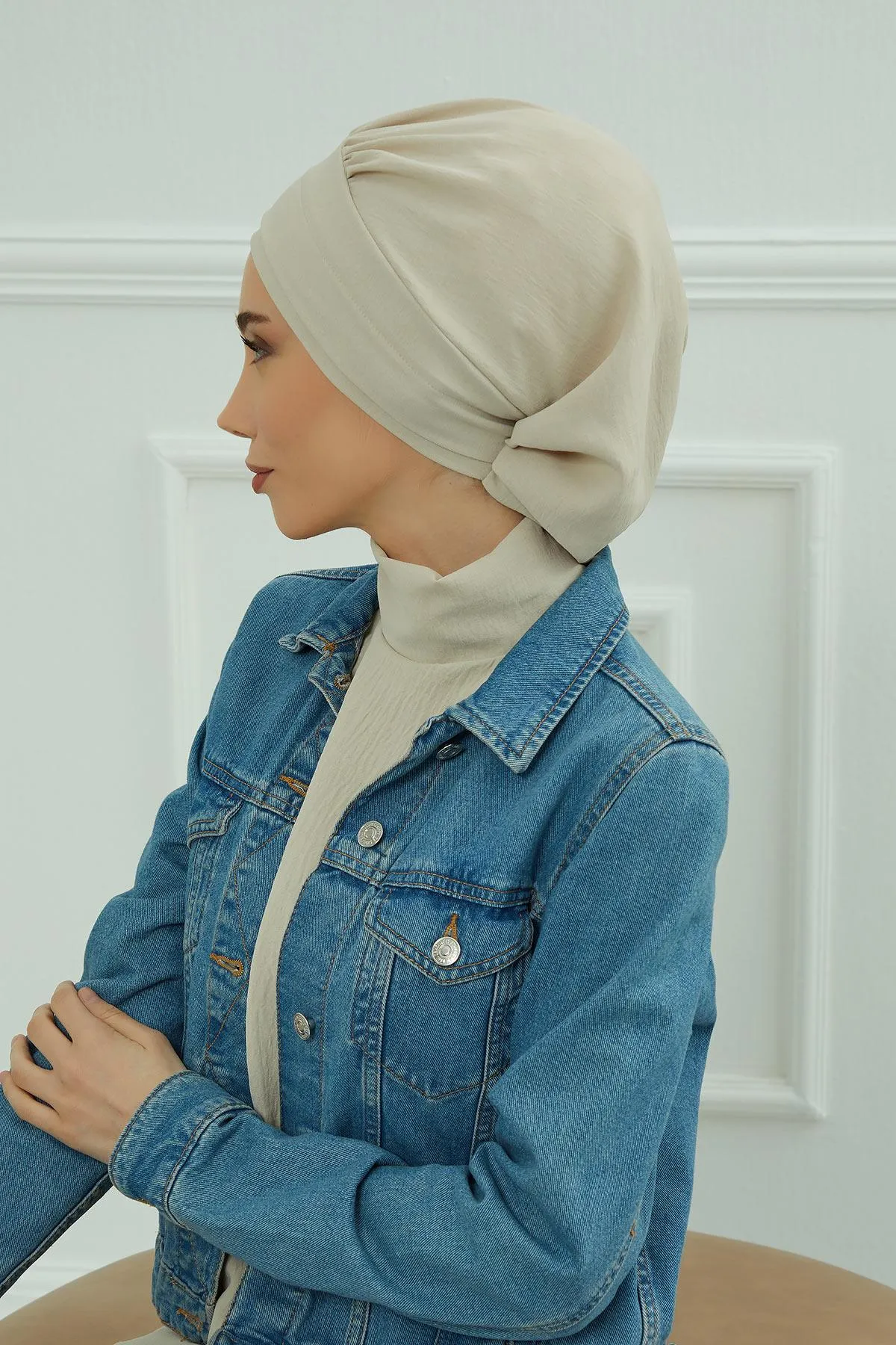Instant Turban Lightweight Aerobin Scarf Head Turbans For Women Headwear Stylish Elegant Design,HT-91