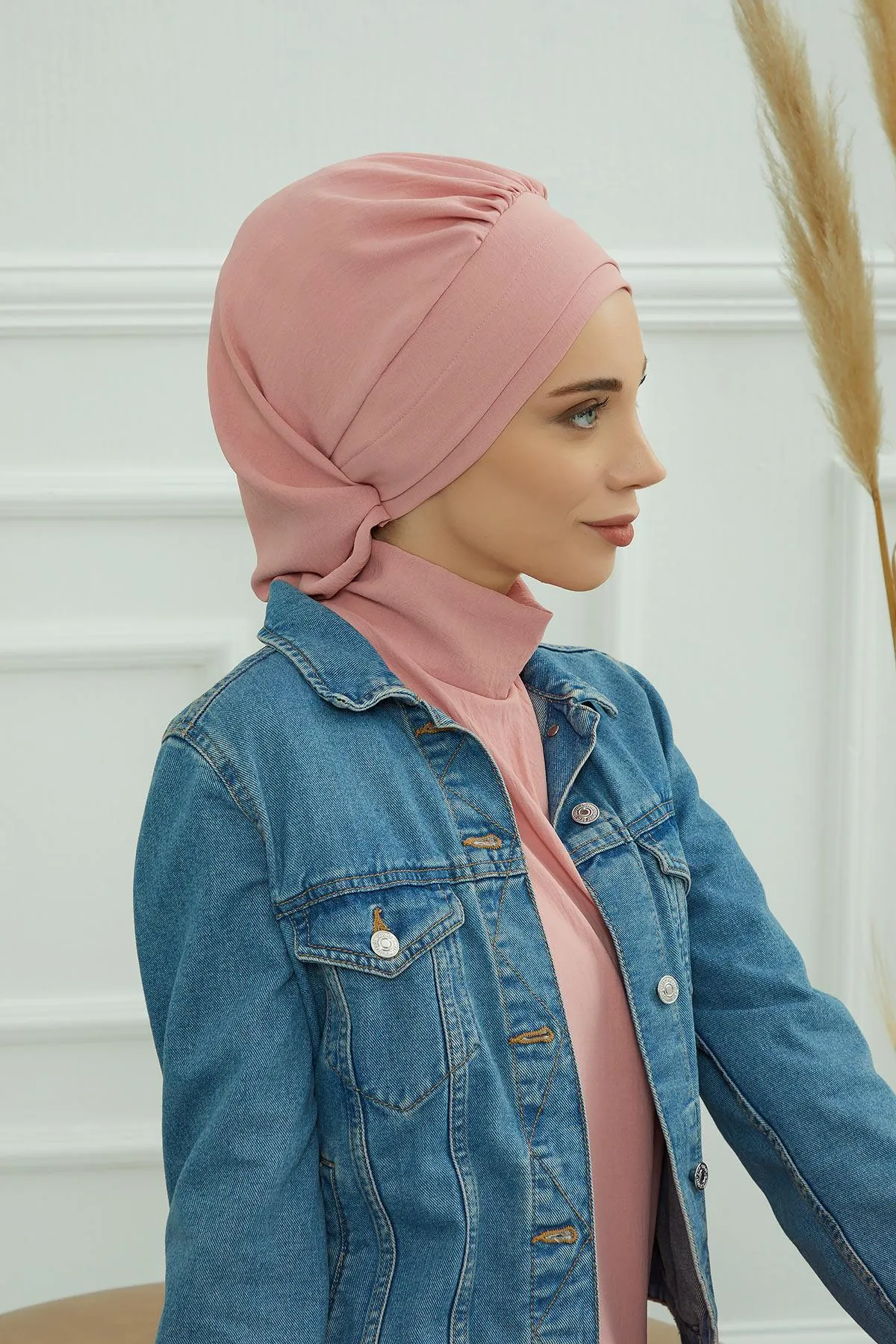 Instant Turban Lightweight Aerobin Scarf Head Turbans For Women Headwear Stylish Elegant Design,HT-91