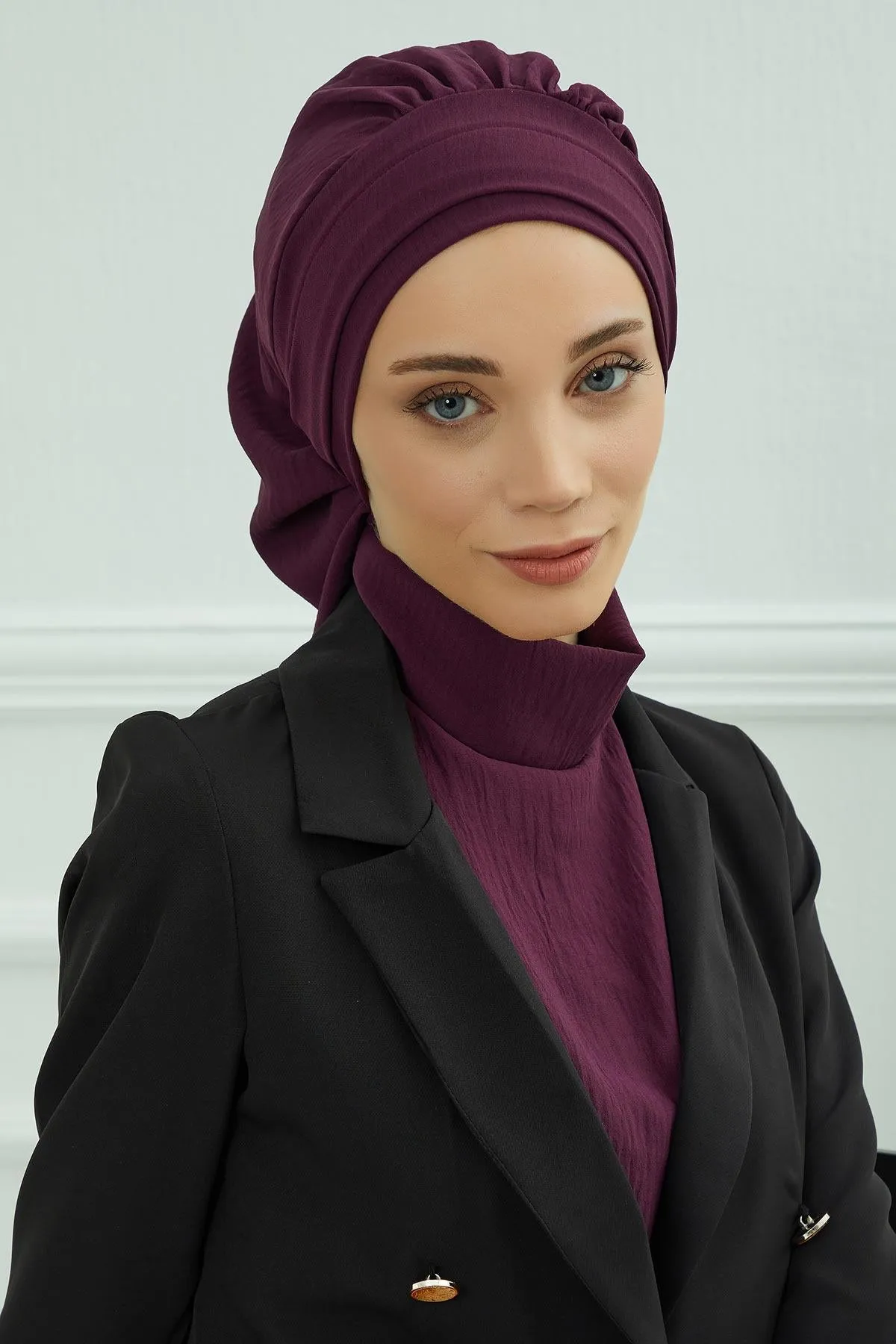 Instant Turban Lightweight Aerobin Scarf Head Turbans For Women Headwear Stylish Elegant Design,HT-91