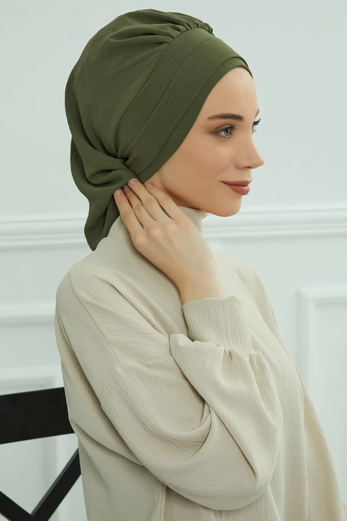 Instant Turban Lightweight Aerobin Scarf Head Turbans For Women Headwear Stylish Elegant Design,HT-91