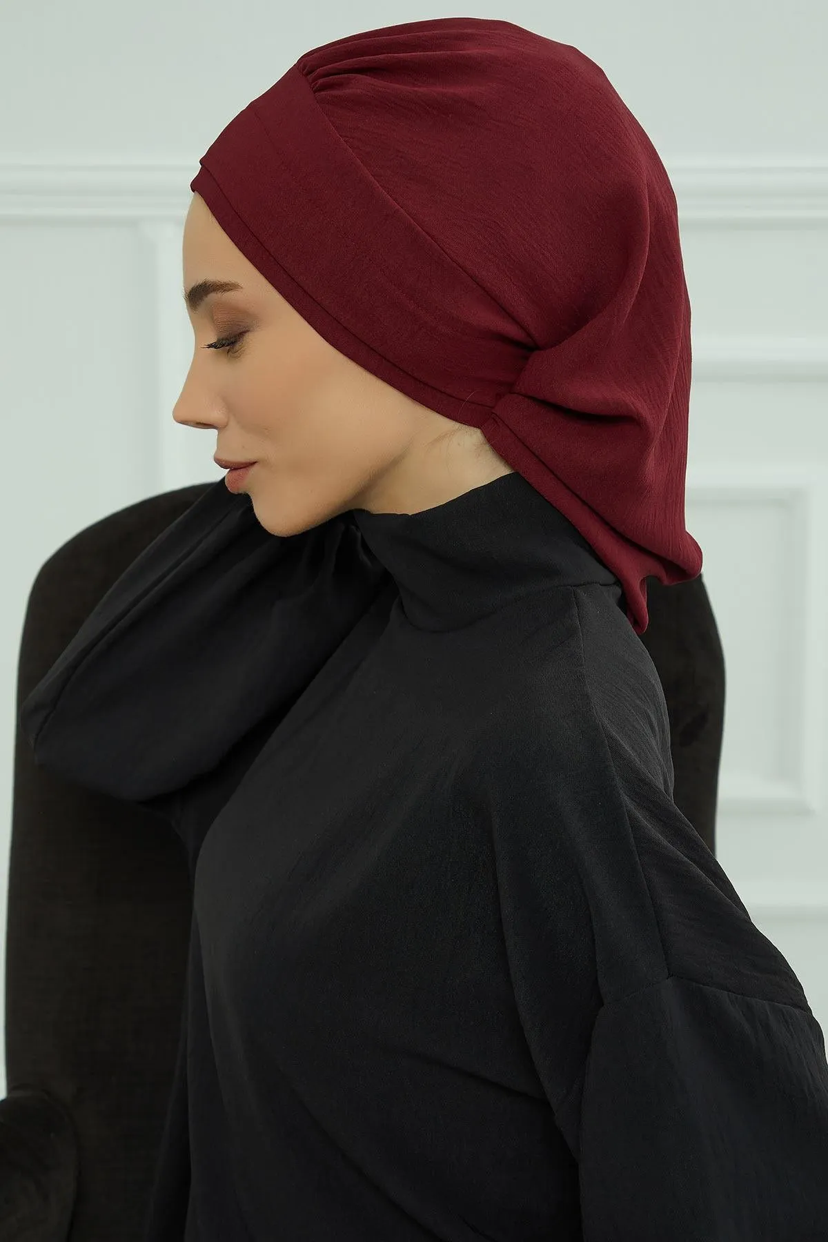 Instant Turban Lightweight Aerobin Scarf Head Turbans For Women Headwear Stylish Elegant Design,HT-91