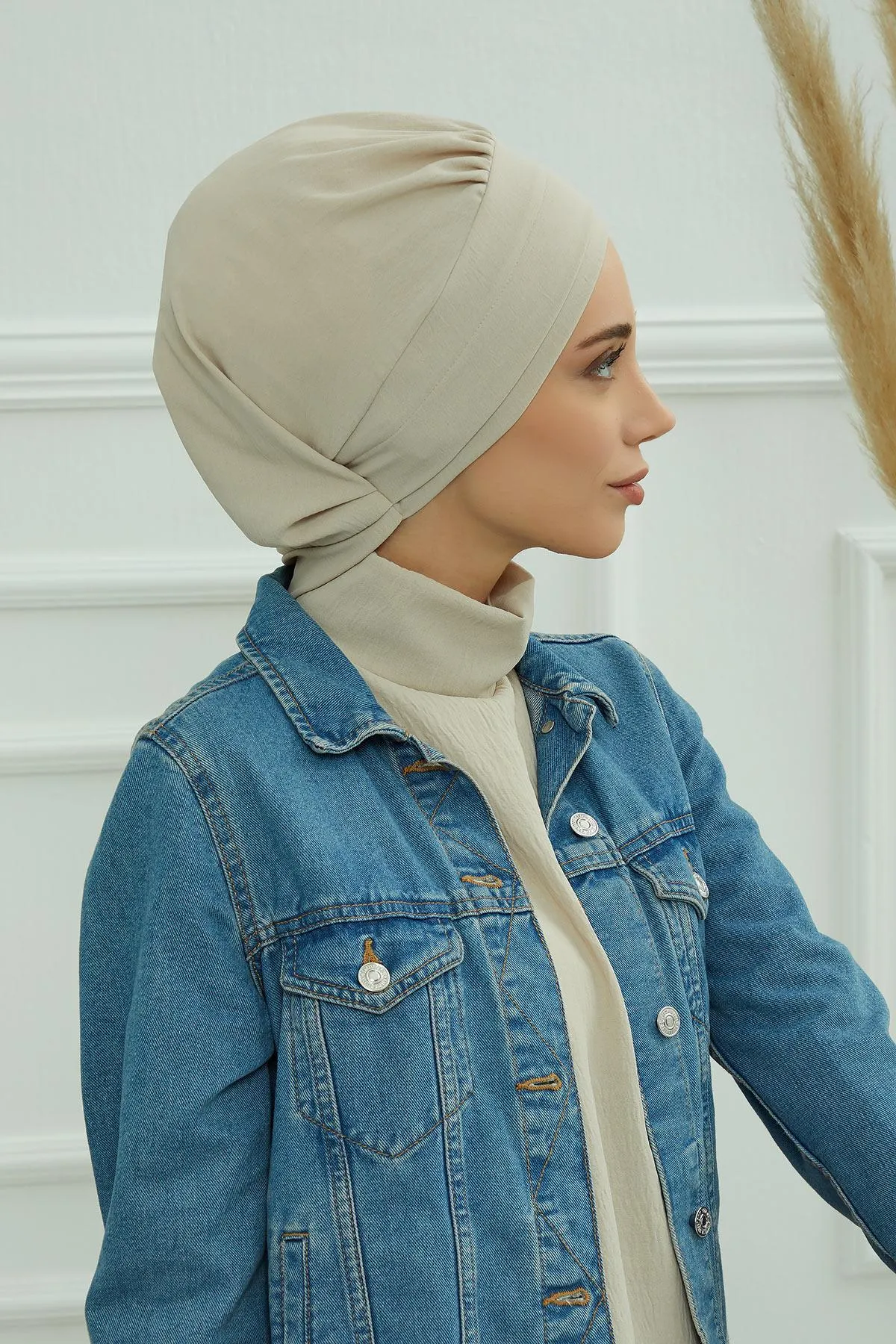 Instant Turban Lightweight Aerobin Scarf Head Turbans For Women Headwear Stylish Elegant Design,HT-91