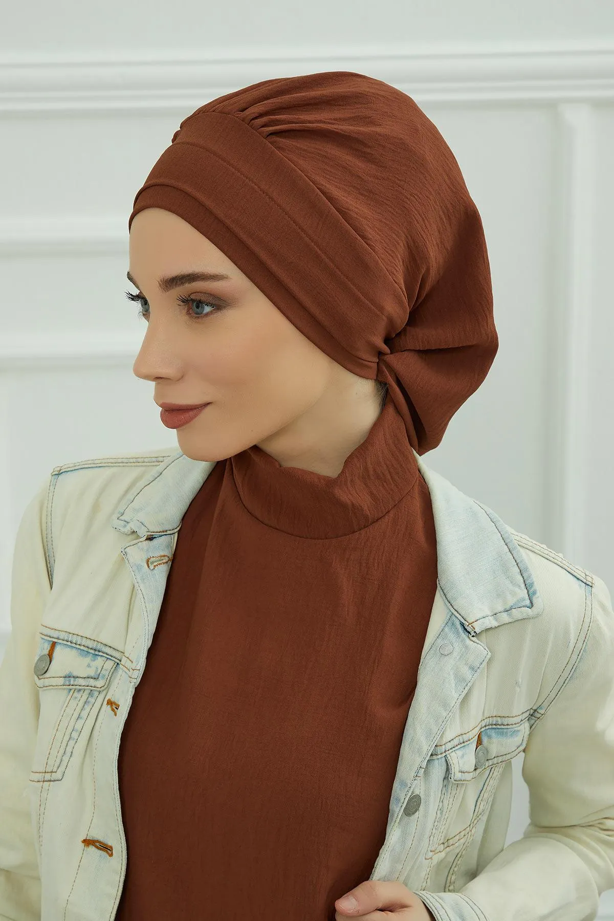 Instant Turban Lightweight Aerobin Scarf Head Turbans For Women Headwear Stylish Elegant Design,HT-91
