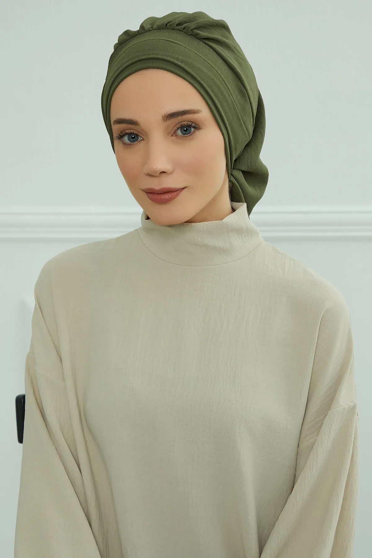 Instant Turban Lightweight Aerobin Scarf Head Turbans For Women Headwear Stylish Elegant Design,HT-91