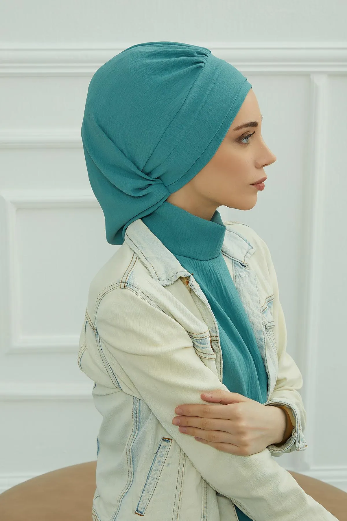 Instant Turban Lightweight Aerobin Scarf Head Turbans For Women Headwear Stylish Elegant Design,HT-91