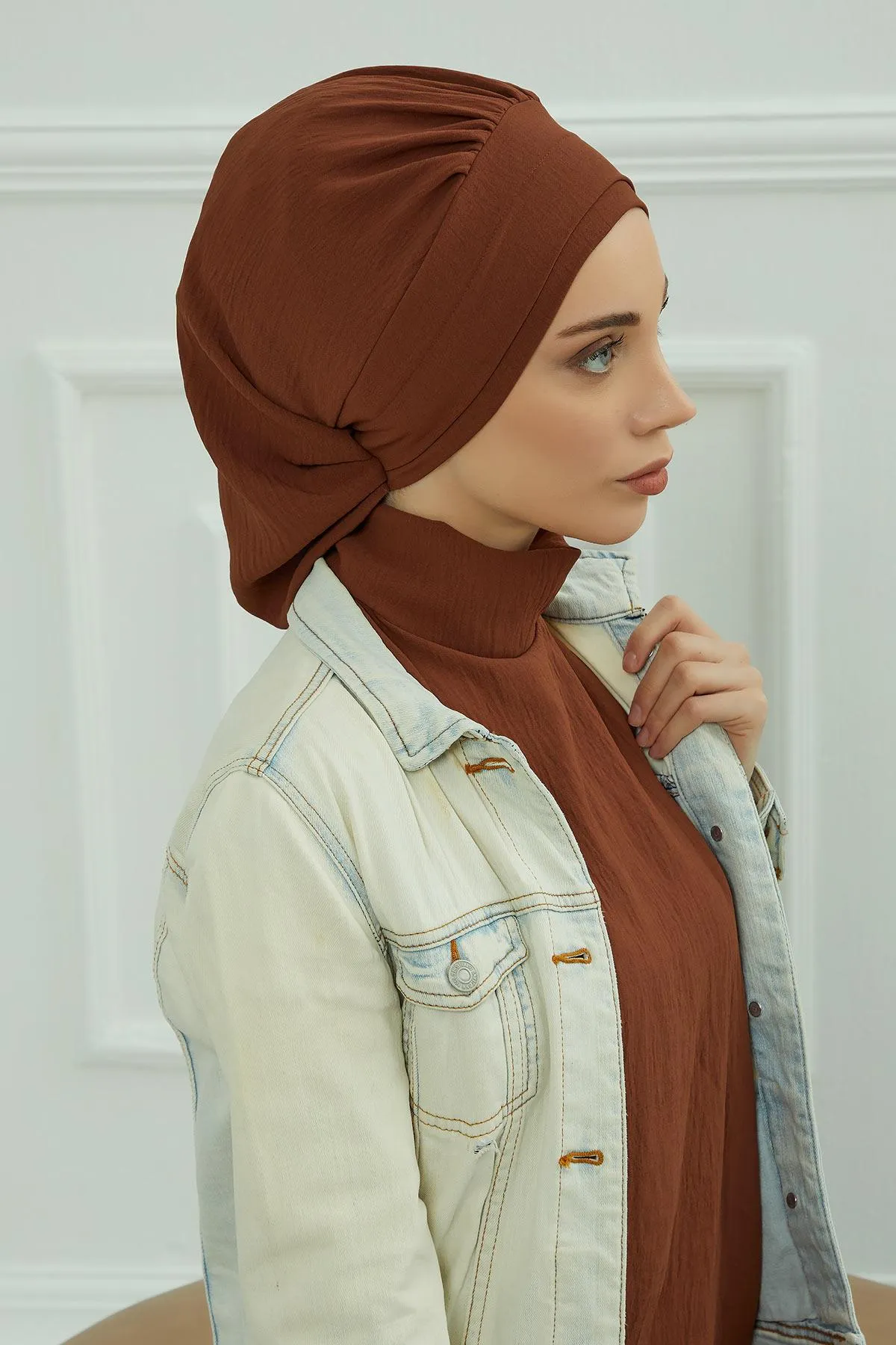 Instant Turban Lightweight Aerobin Scarf Head Turbans For Women Headwear Stylish Elegant Design,HT-91
