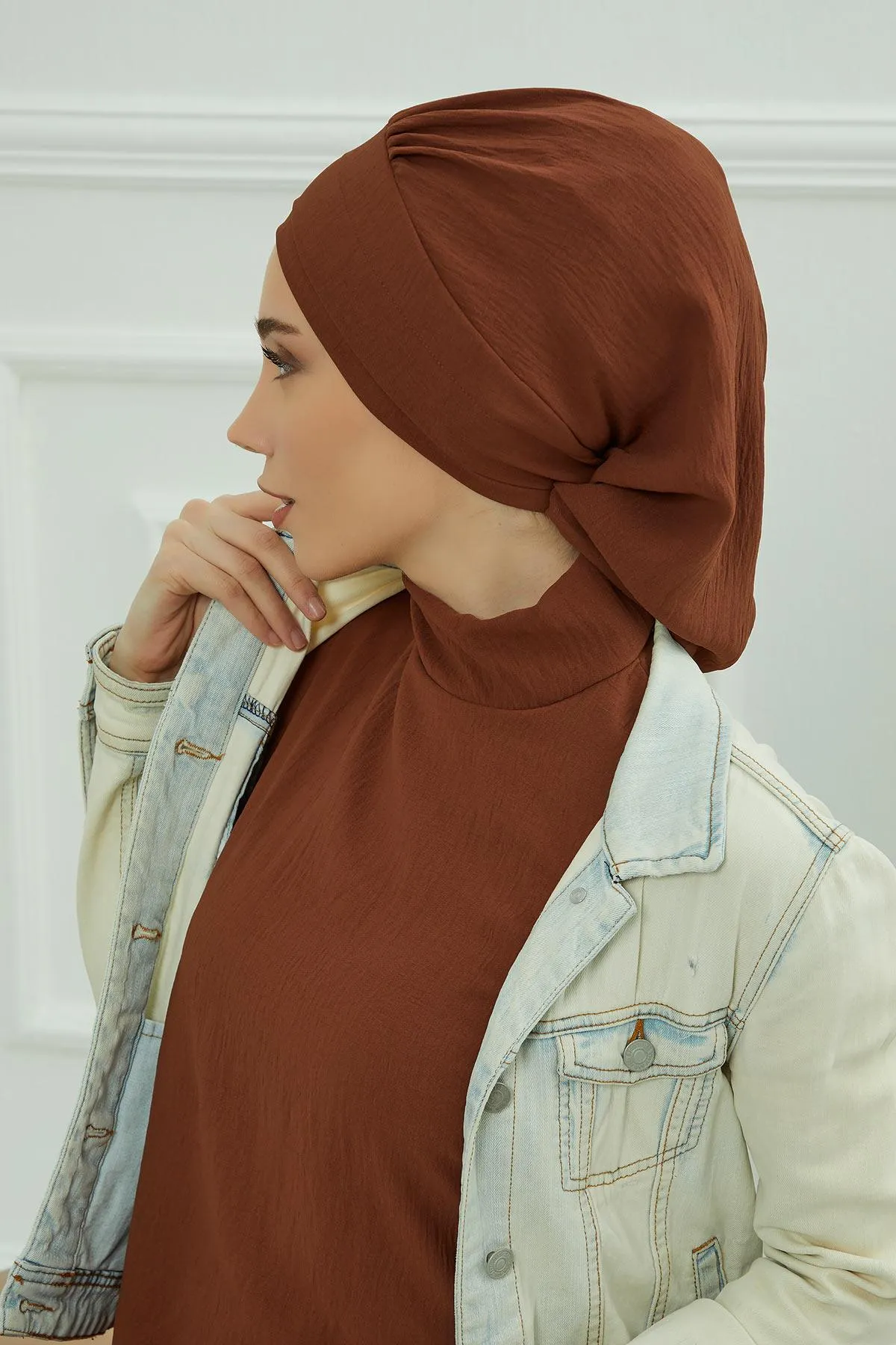 Instant Turban Lightweight Aerobin Scarf Head Turbans For Women Headwear Stylish Elegant Design,HT-91