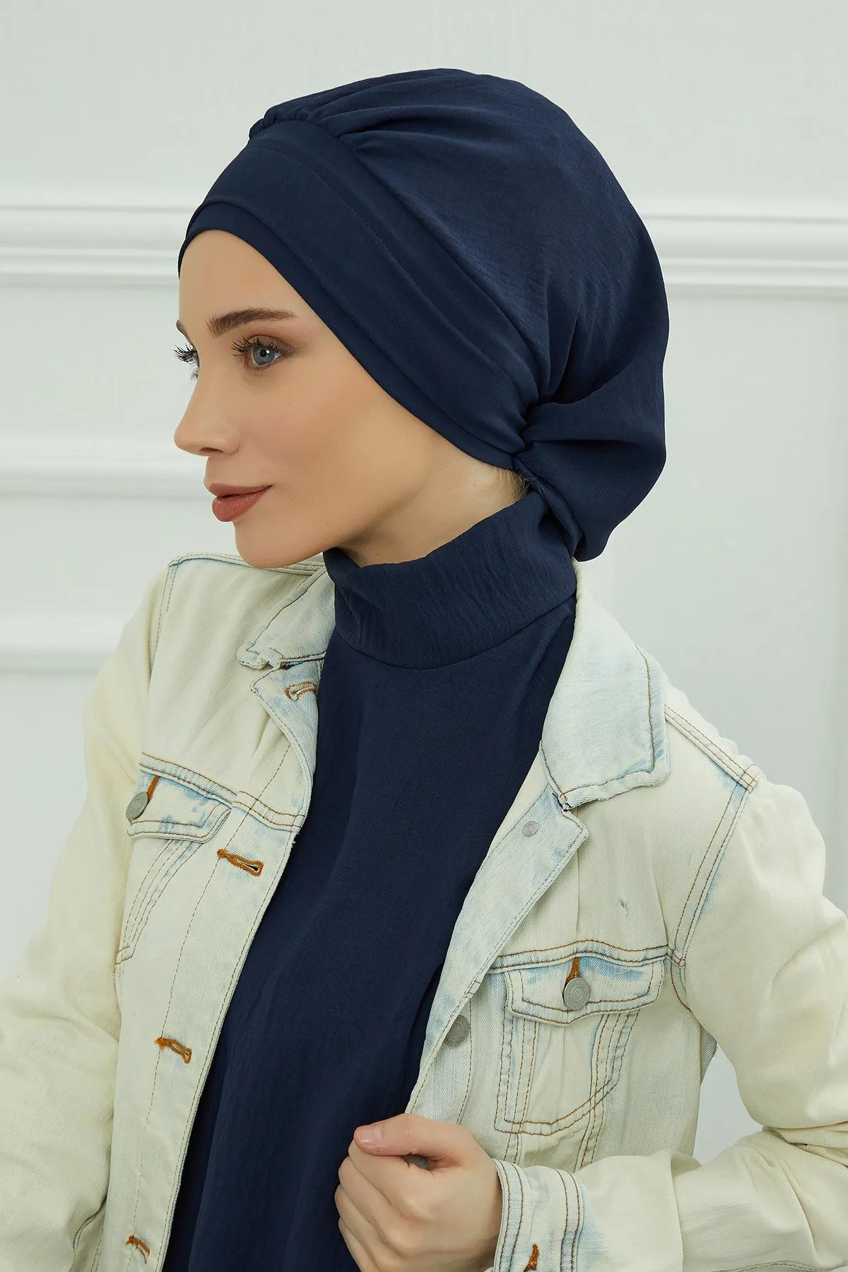 Instant Turban Lightweight Aerobin Scarf Head Turbans For Women Headwear Stylish Elegant Design,HT-91