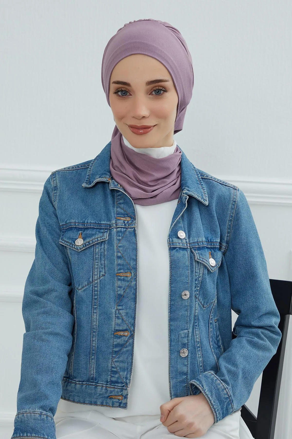 Instant Turban Lightweight Cotton Scarf Head Turbans For Women Headwear Stylish Elegant Design,HT-96