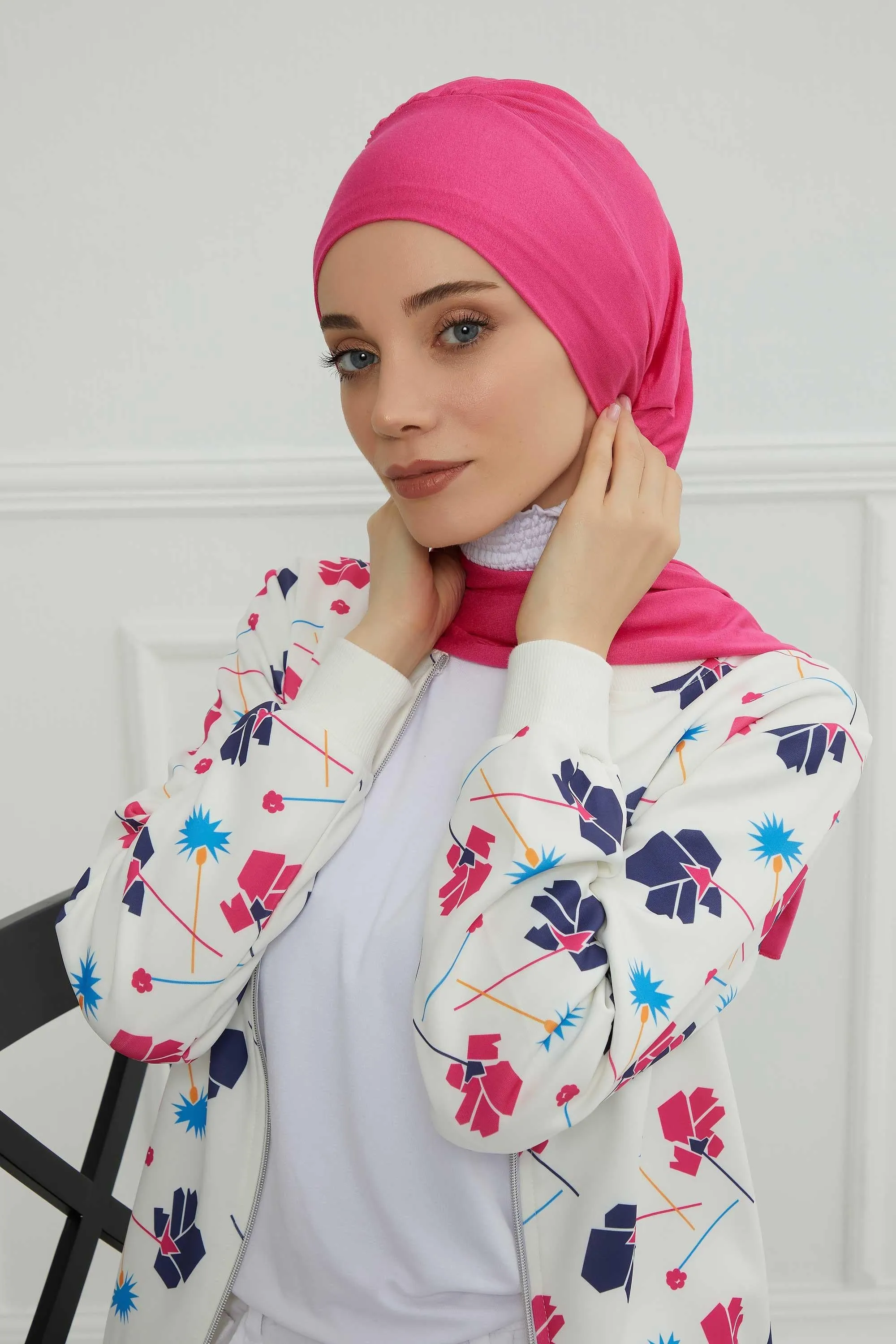 Instant Turban Lightweight Cotton Scarf Head Turbans For Women Headwear Stylish Elegant Design,HT-96