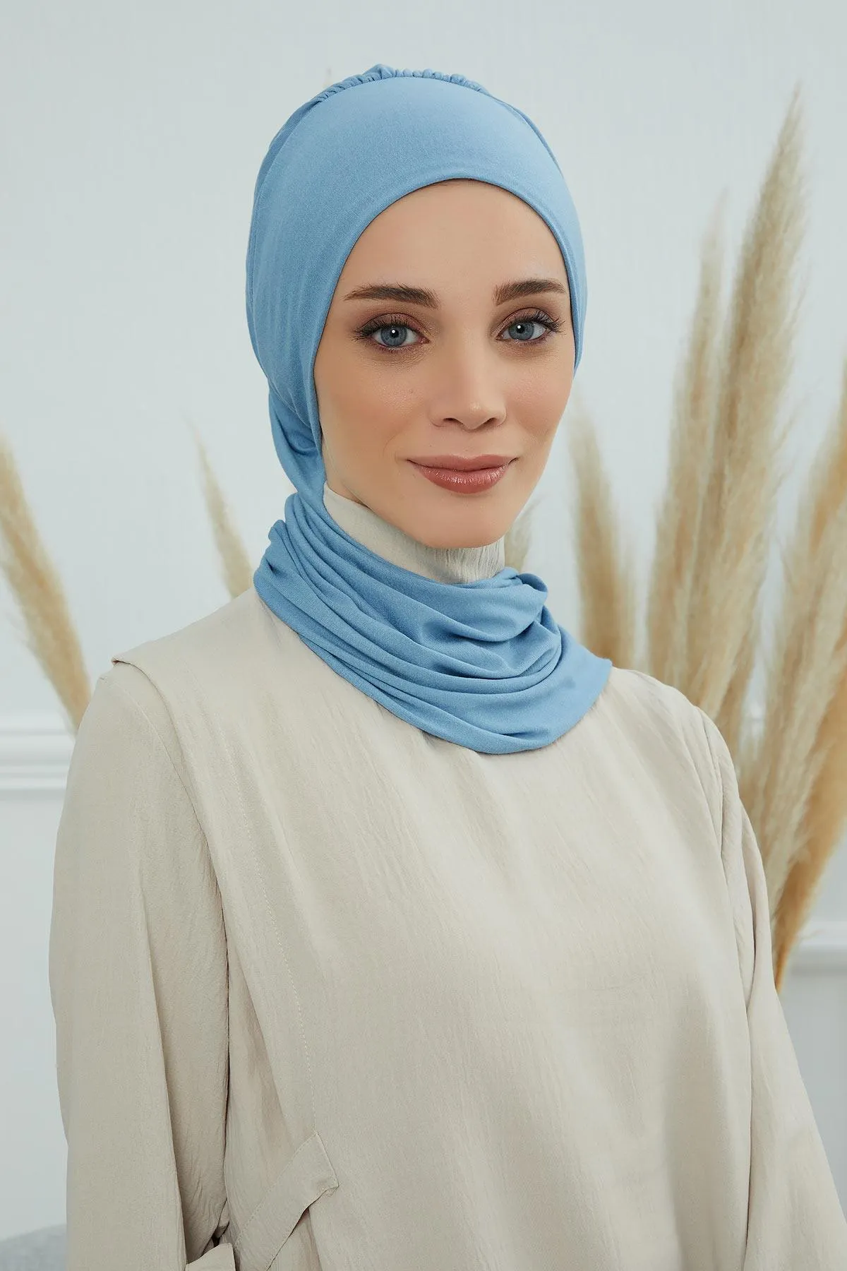 Instant Turban Lightweight Cotton Scarf Head Turbans For Women Headwear Stylish Elegant Design,HT-96