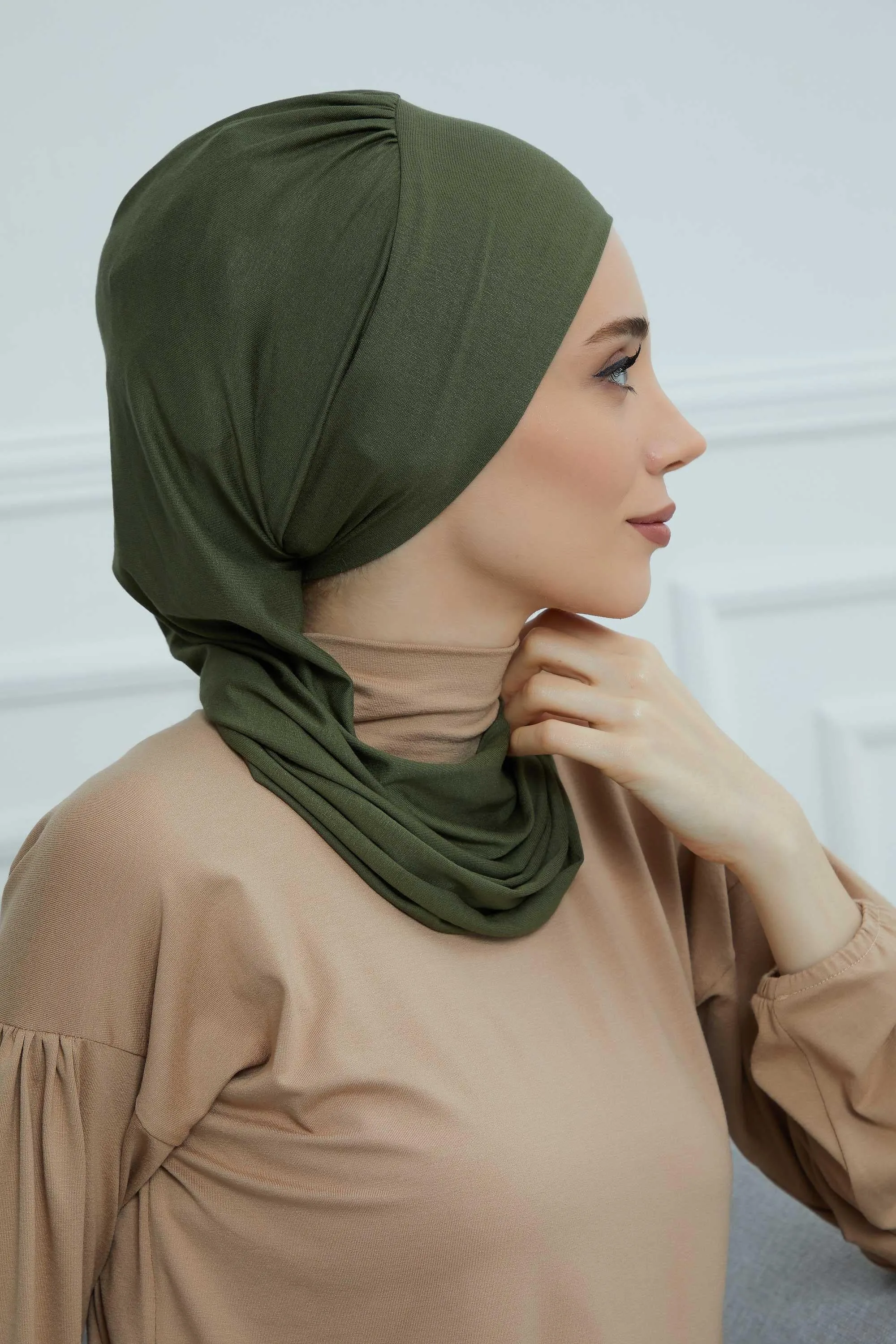 Instant Turban Lightweight Cotton Scarf Head Turbans For Women Headwear Stylish Elegant Design,HT-96
