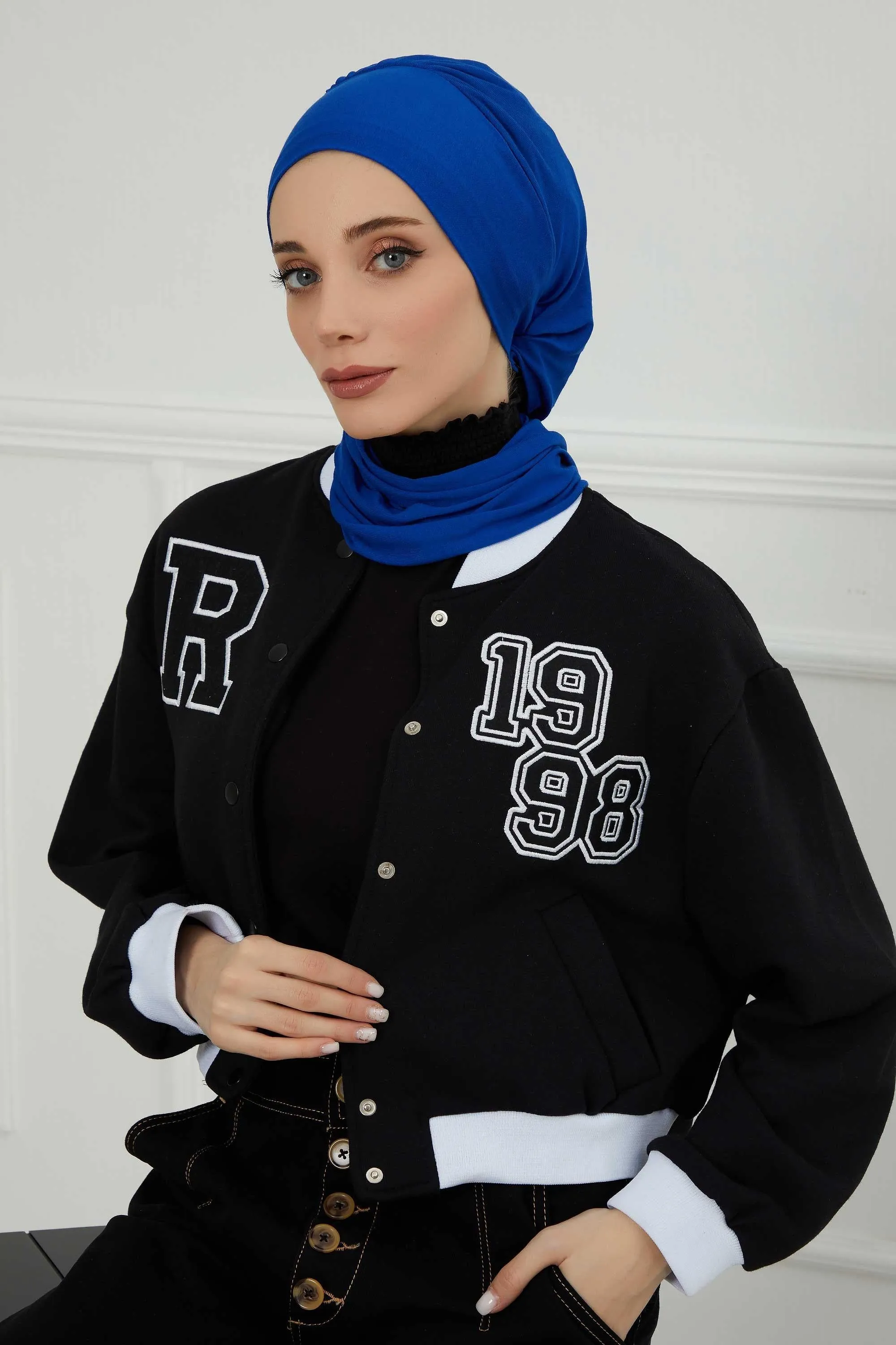 Instant Turban Lightweight Cotton Scarf Head Turbans For Women Headwear Stylish Elegant Design,HT-96