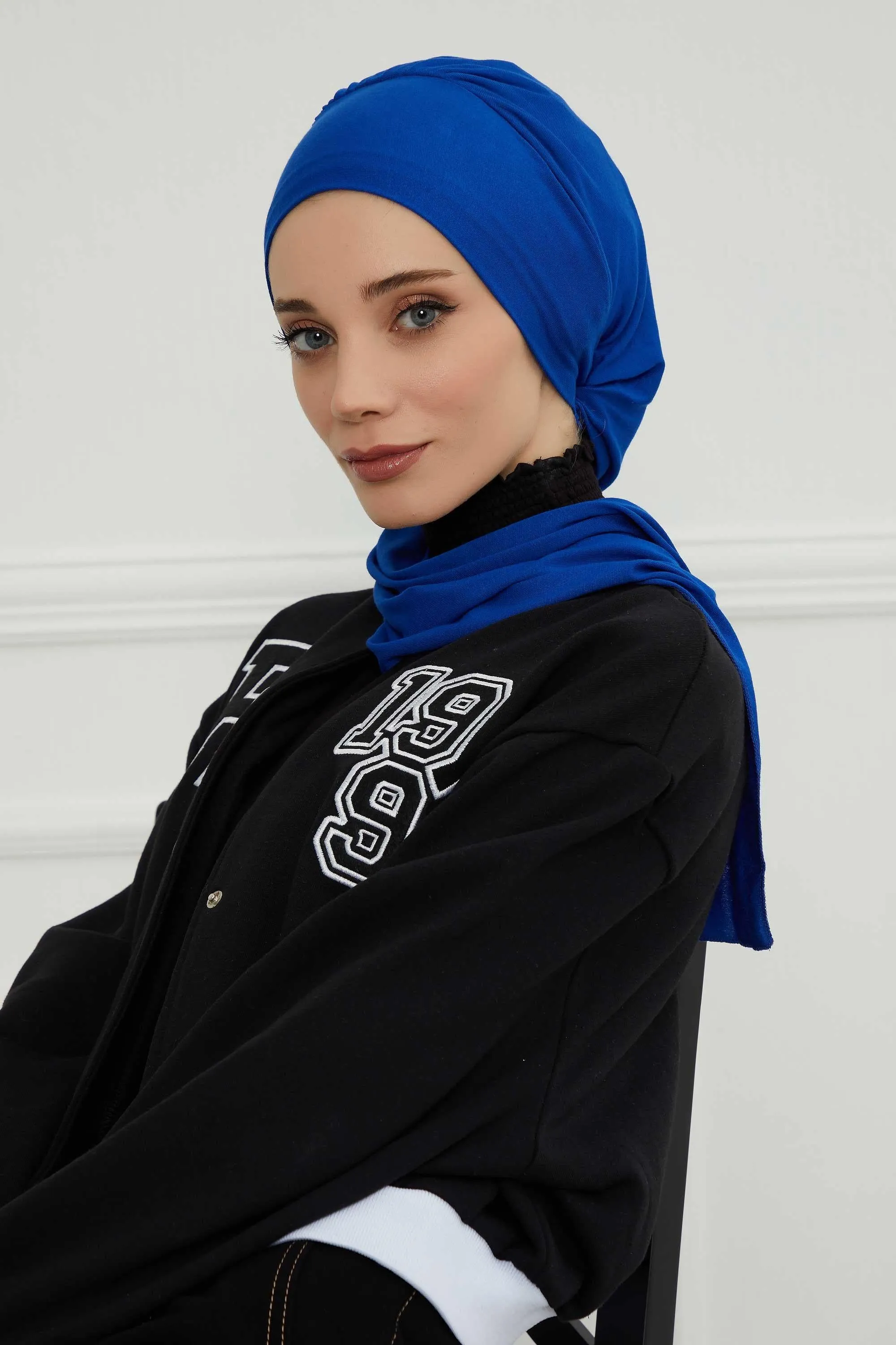 Instant Turban Lightweight Cotton Scarf Head Turbans For Women Headwear Stylish Elegant Design,HT-96