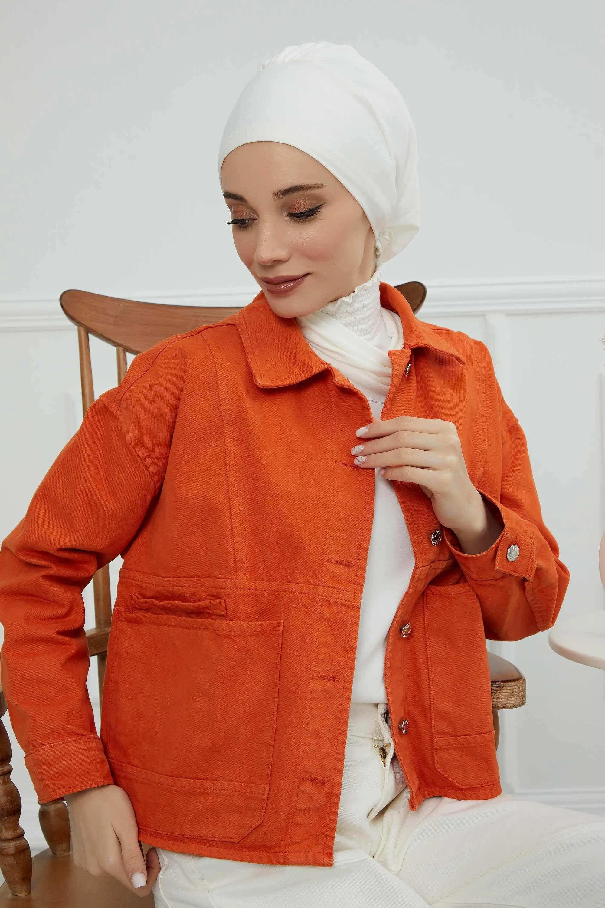 Instant Turban Lightweight Cotton Scarf Head Turbans For Women Headwear Stylish Elegant Design,HT-96