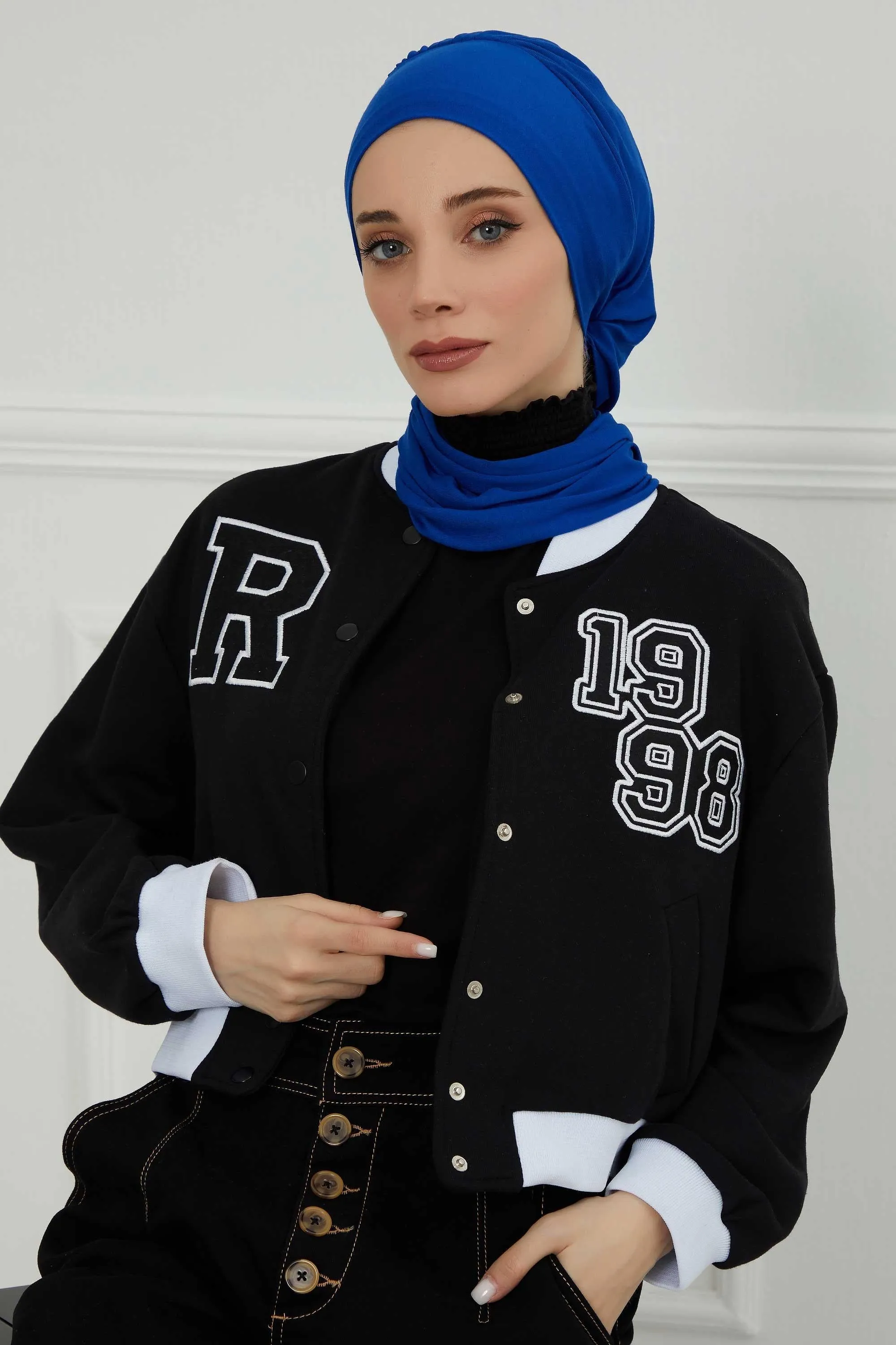 Instant Turban Lightweight Cotton Scarf Head Turbans For Women Headwear Stylish Elegant Design,HT-96