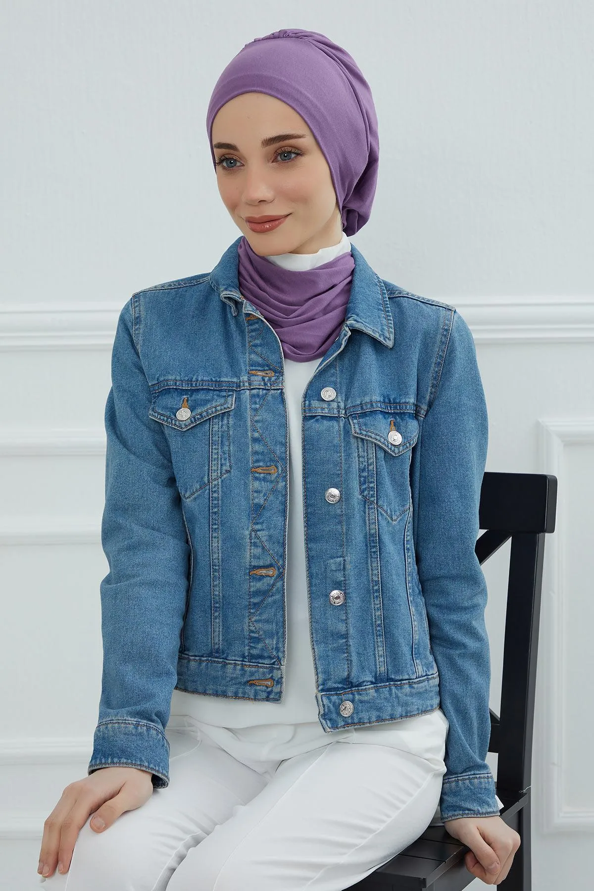 Instant Turban Lightweight Cotton Scarf Head Turbans For Women Headwear Stylish Elegant Design,HT-96