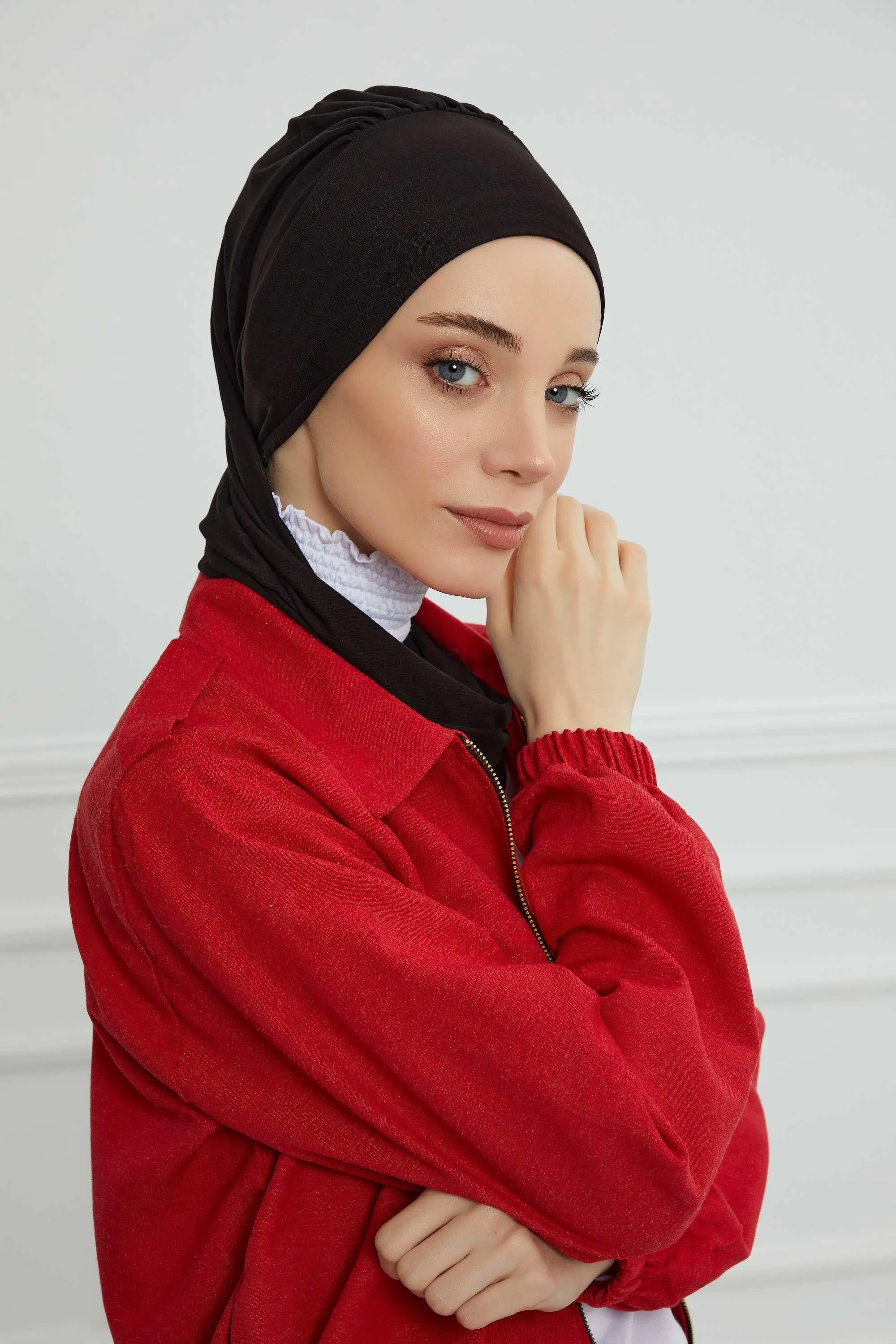 Instant Turban Lightweight Cotton Scarf Head Turbans For Women Headwear Stylish Elegant Design,HT-96