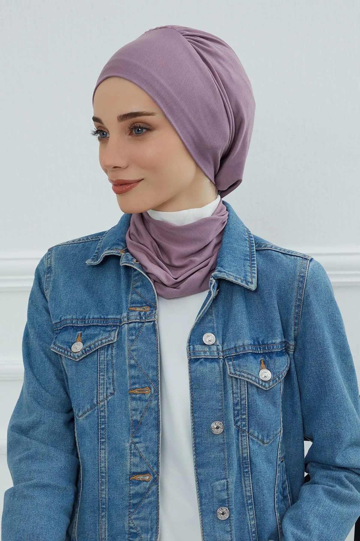 Instant Turban Lightweight Cotton Scarf Head Turbans For Women Headwear Stylish Elegant Design,HT-96