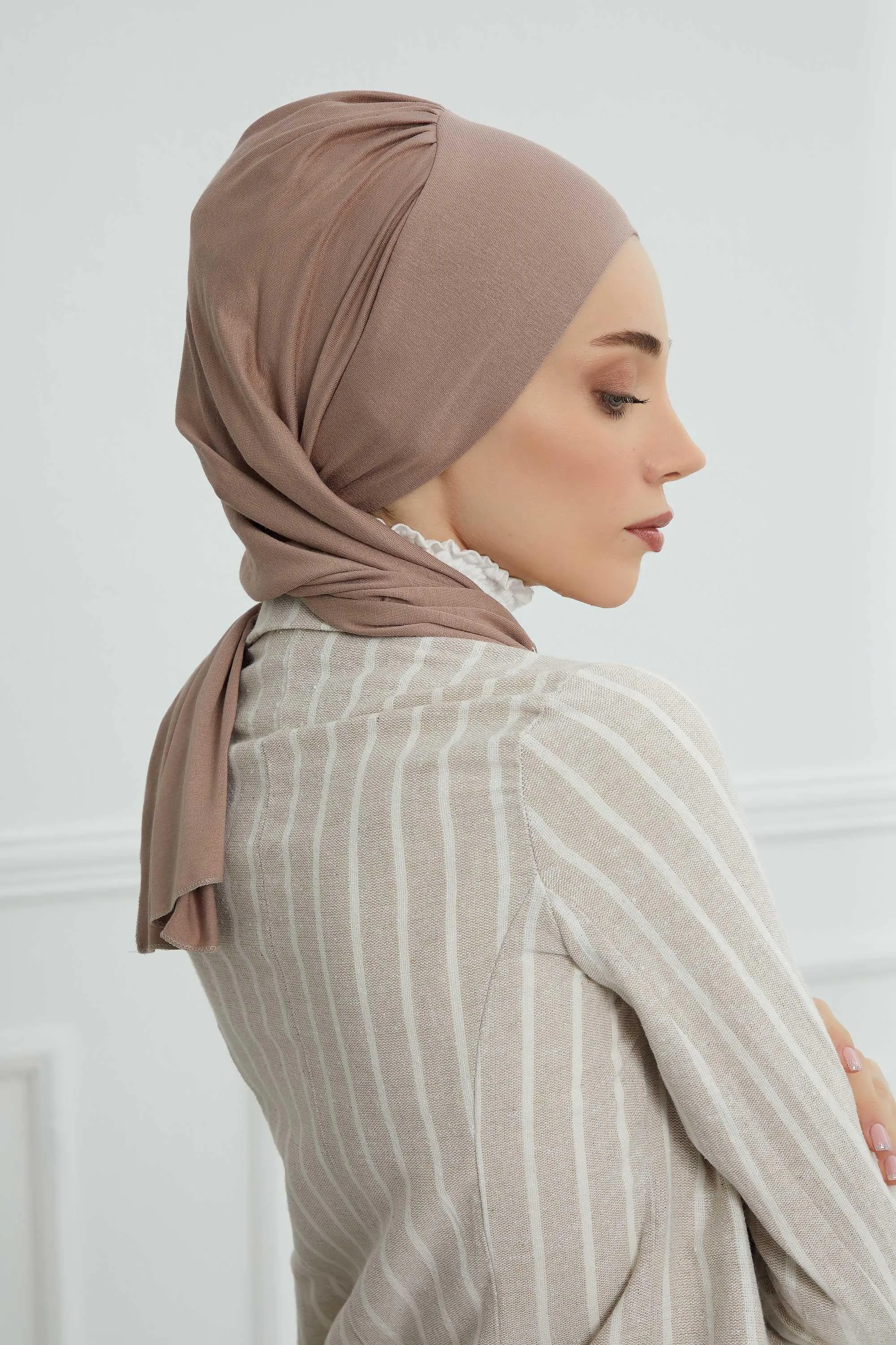 Instant Turban Lightweight Cotton Scarf Head Turbans For Women Headwear Stylish Elegant Design,HT-96