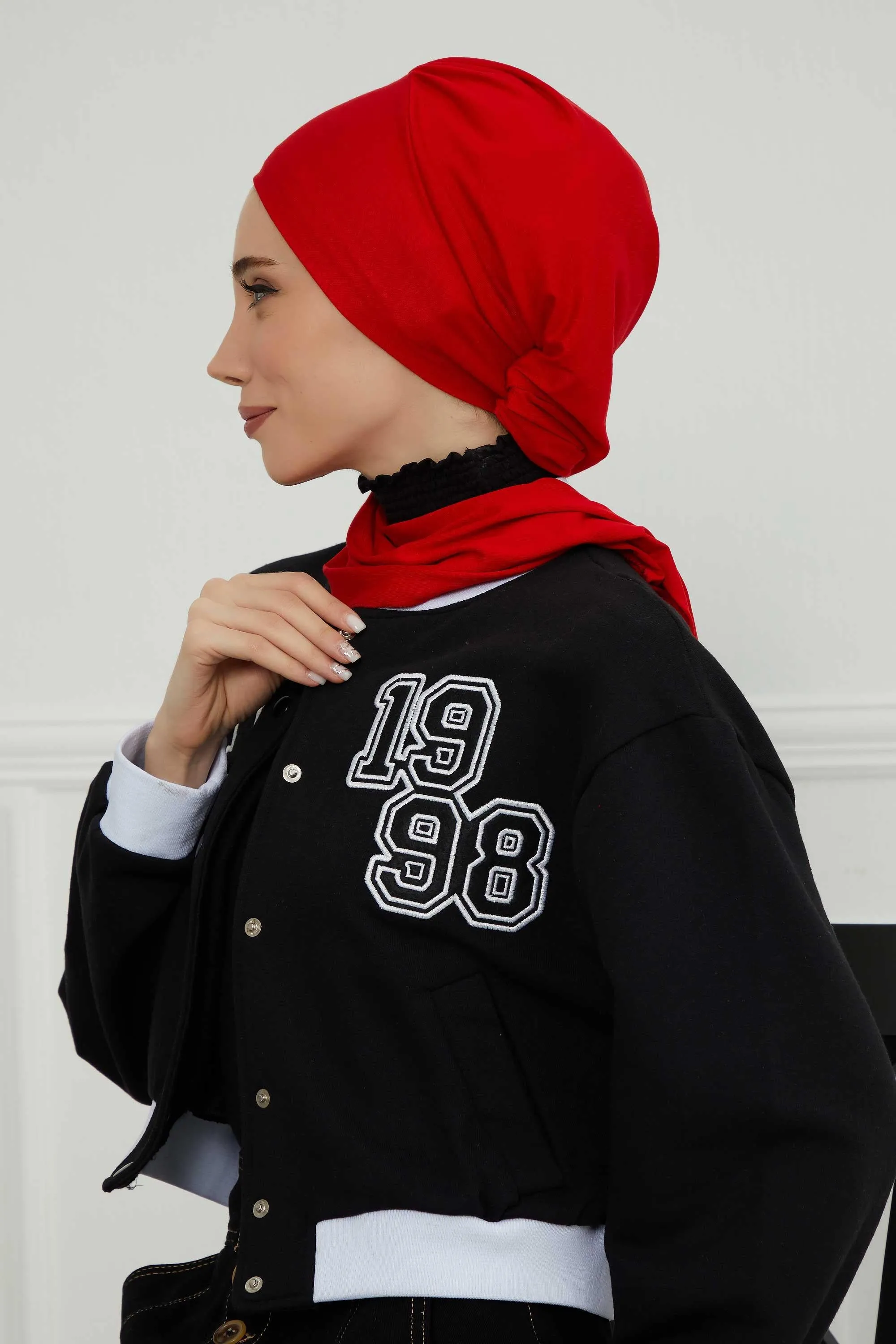 Instant Turban Lightweight Cotton Scarf Head Turbans For Women Headwear Stylish Elegant Design,HT-96