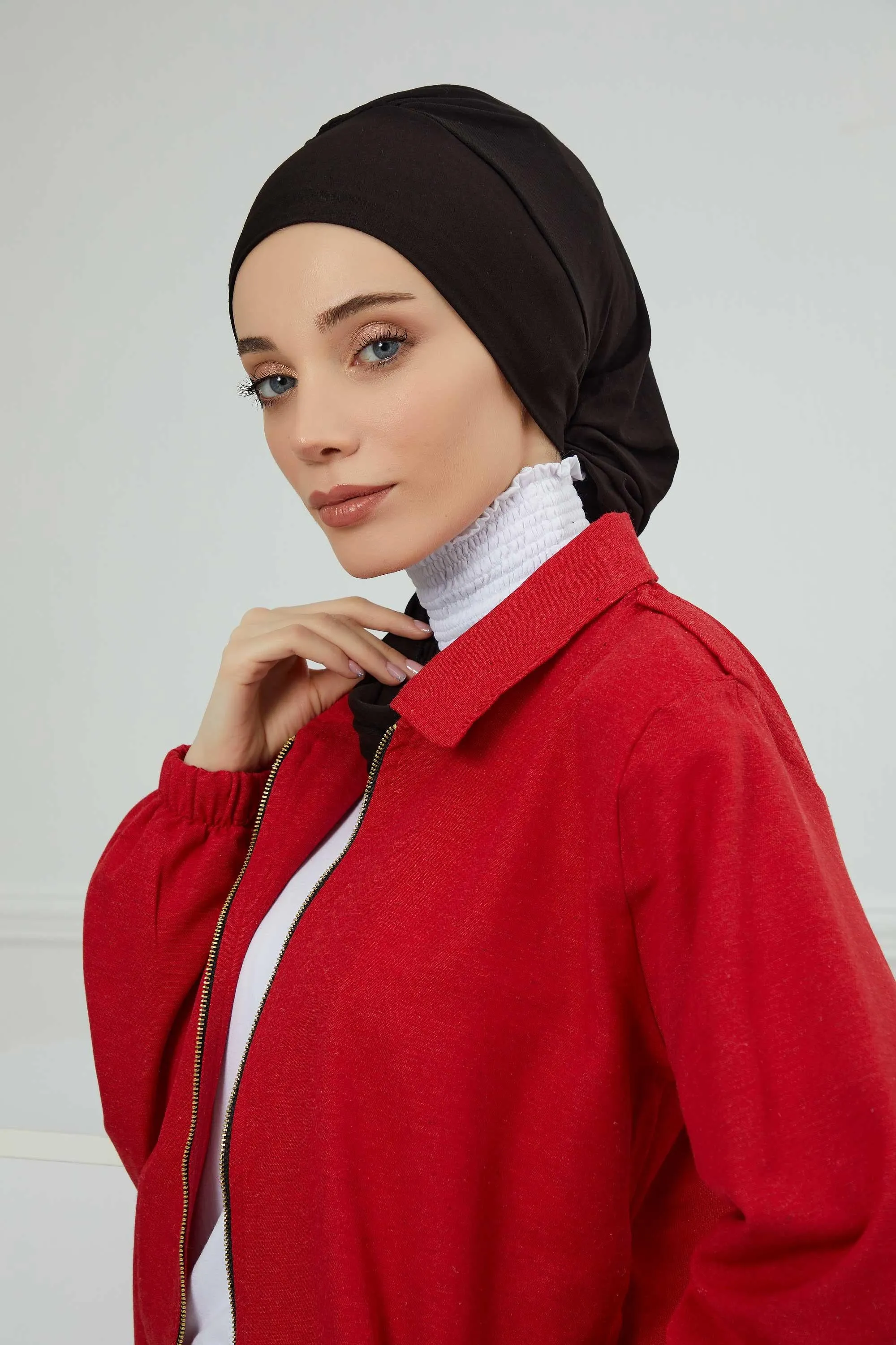 Instant Turban Lightweight Cotton Scarf Head Turbans For Women Headwear Stylish Elegant Design,HT-96