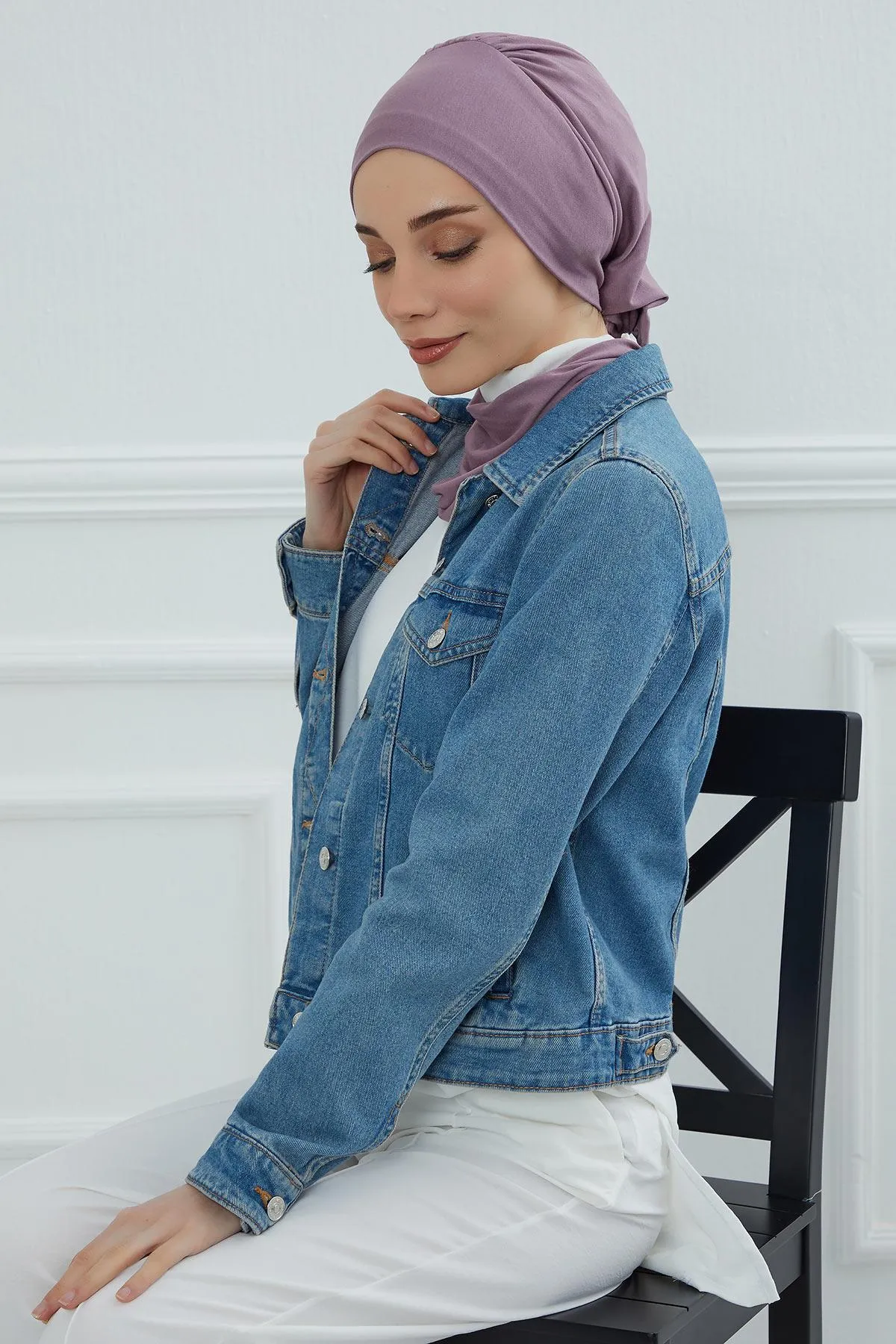 Instant Turban Lightweight Cotton Scarf Head Turbans For Women Headwear Stylish Elegant Design,HT-96