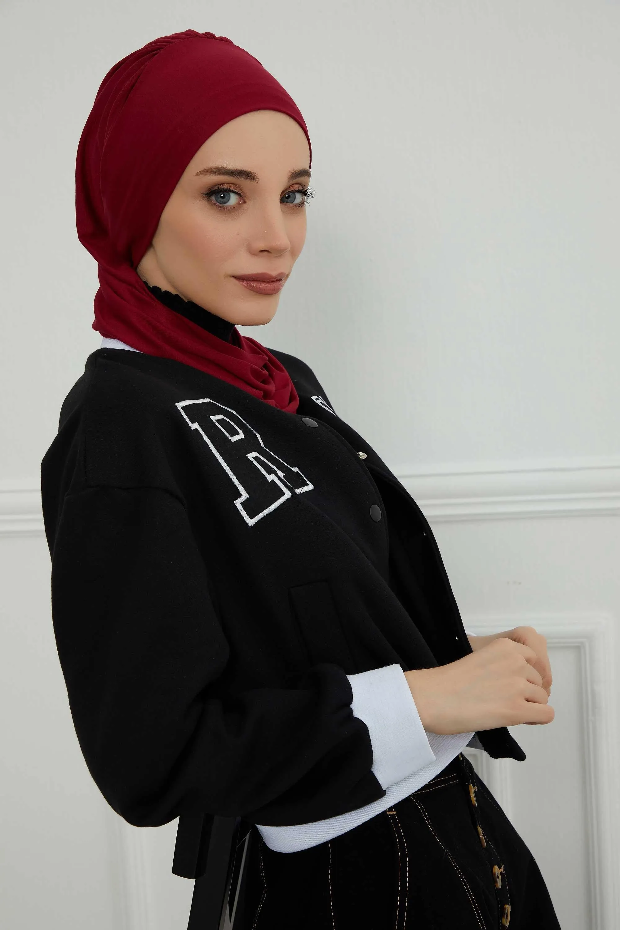 Instant Turban Lightweight Cotton Scarf Head Turbans For Women Headwear Stylish Elegant Design,HT-96