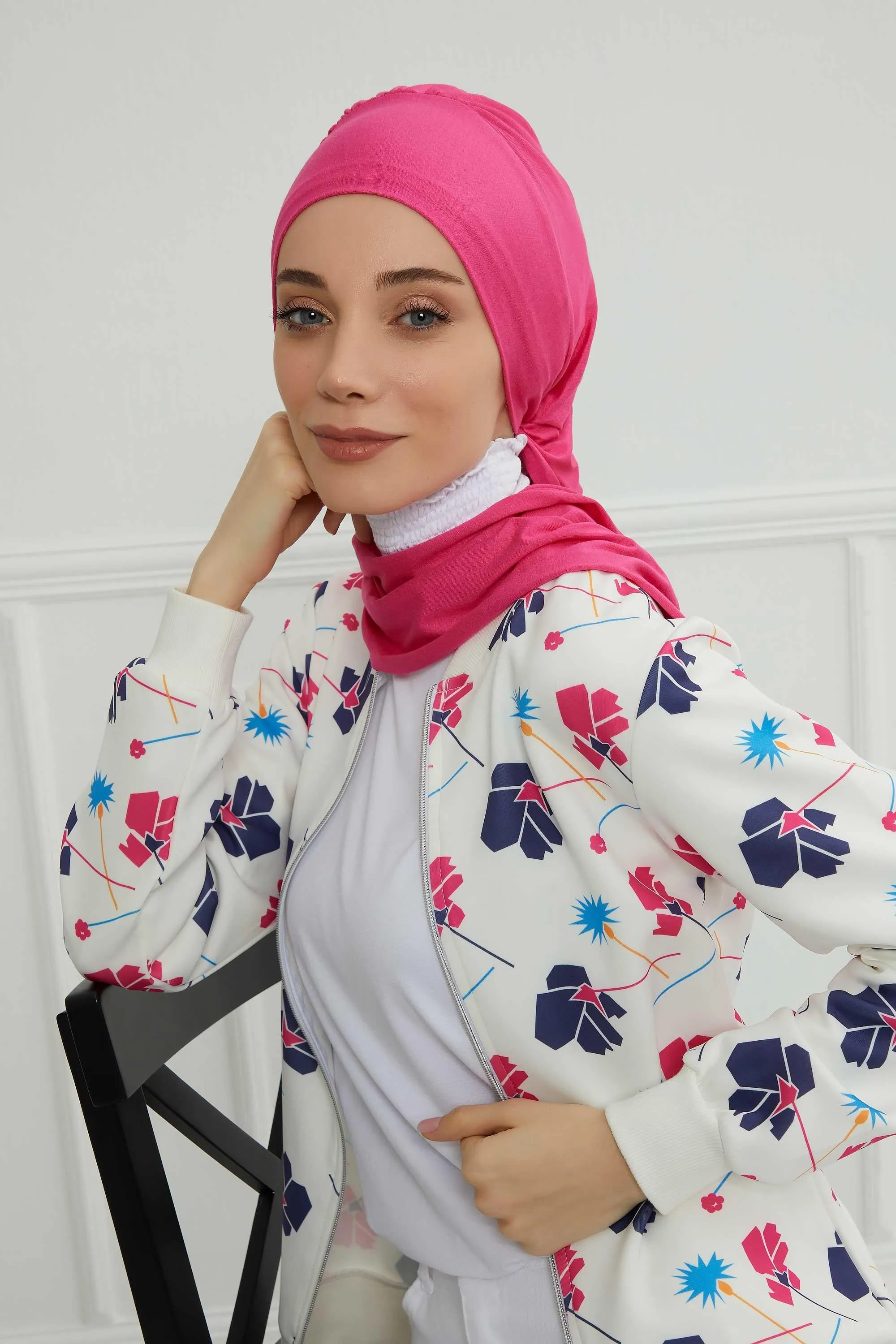 Instant Turban Lightweight Cotton Scarf Head Turbans For Women Headwear Stylish Elegant Design,HT-96