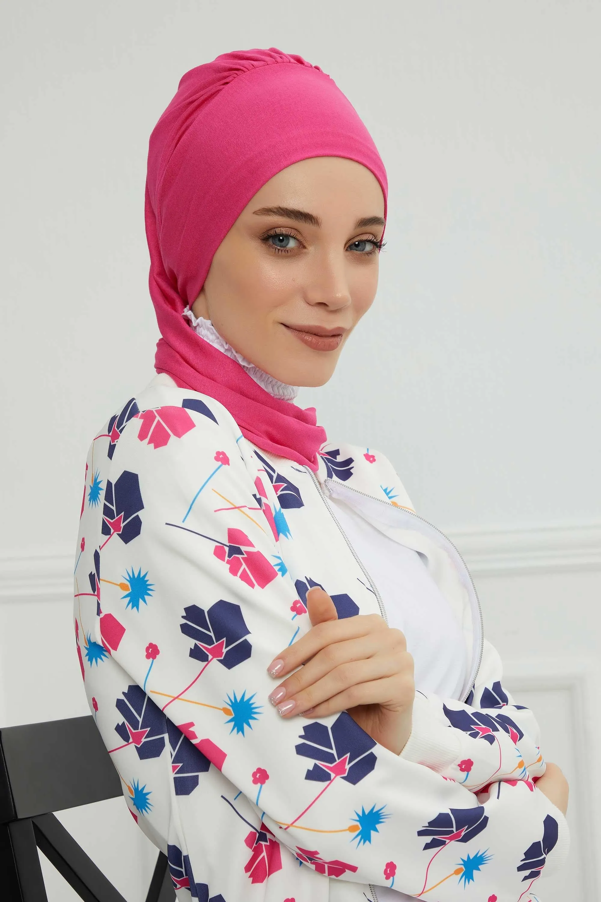 Instant Turban Lightweight Cotton Scarf Head Turbans For Women Headwear Stylish Elegant Design,HT-96