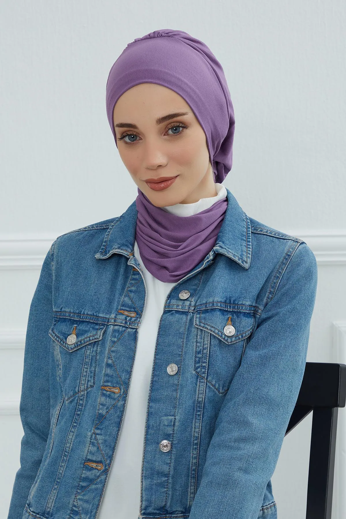 Instant Turban Lightweight Cotton Scarf Head Turbans For Women Headwear Stylish Elegant Design,HT-96