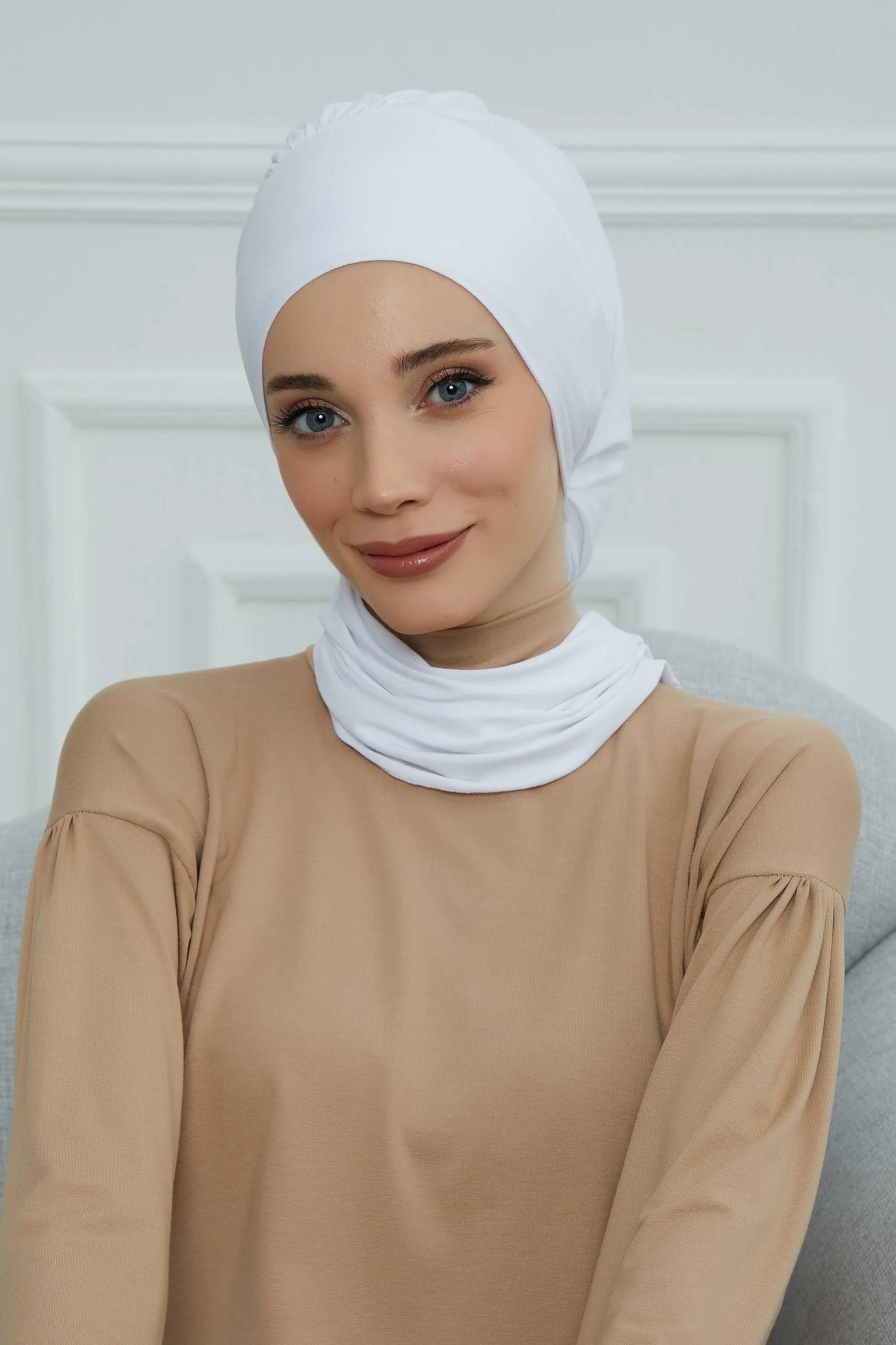 Instant Turban Lightweight Cotton Scarf Head Turbans For Women Headwear Stylish Elegant Design,HT-96