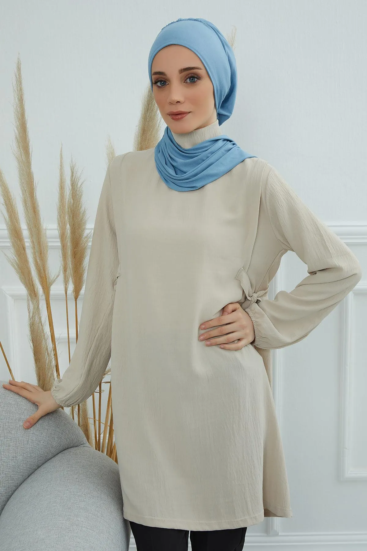 Instant Turban Lightweight Cotton Scarf Head Turbans For Women Headwear Stylish Elegant Design,HT-96