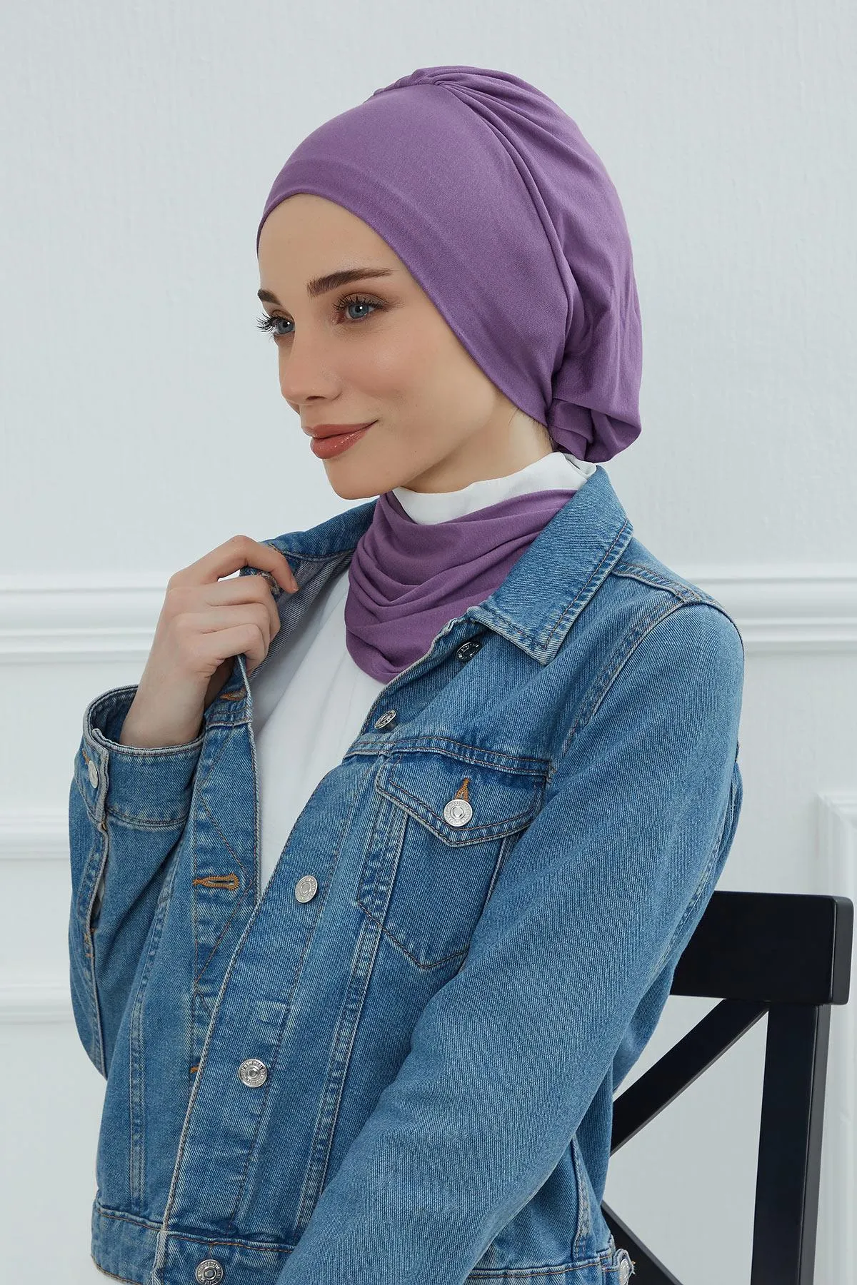Instant Turban Lightweight Cotton Scarf Head Turbans For Women Headwear Stylish Elegant Design,HT-96