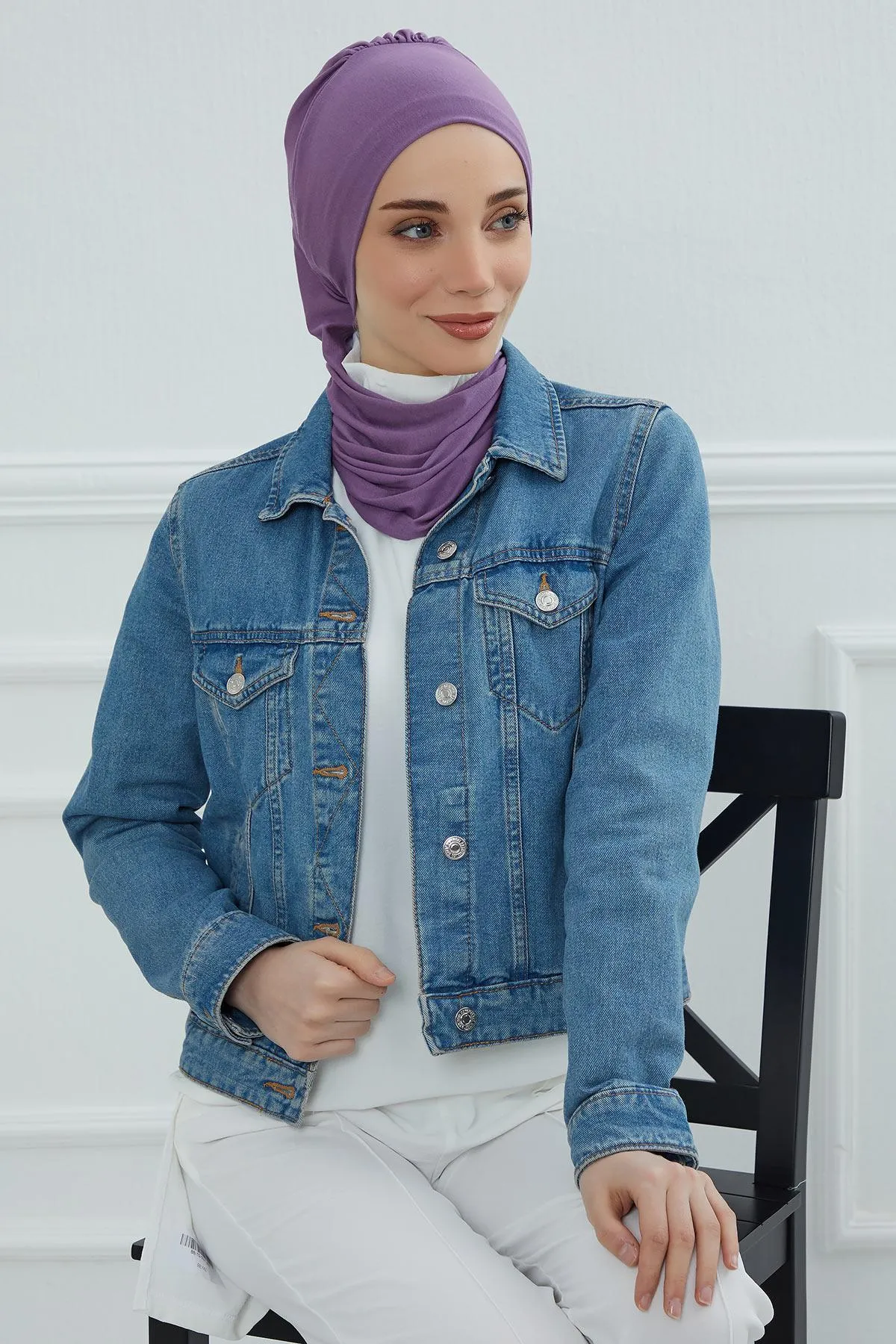 Instant Turban Lightweight Cotton Scarf Head Turbans For Women Headwear Stylish Elegant Design,HT-96