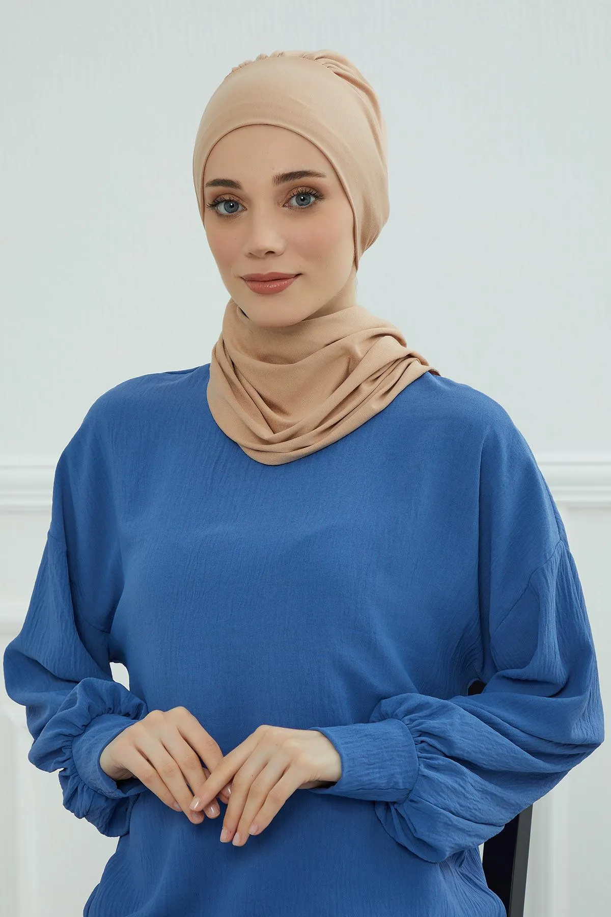 Instant Turban Lightweight Cotton Scarf Head Turbans For Women Headwear Stylish Elegant Design,HT-96