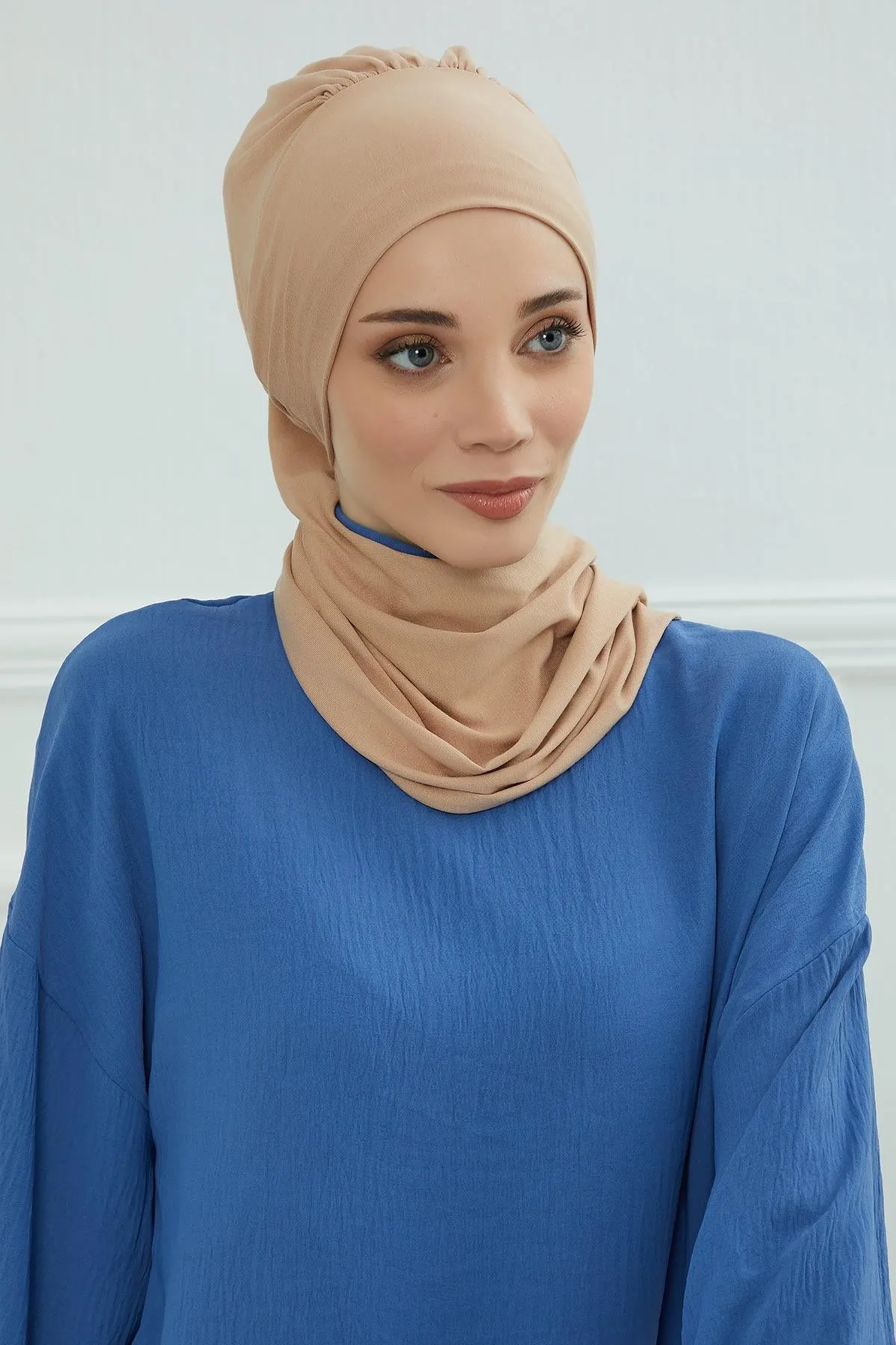 Instant Turban Lightweight Cotton Scarf Head Turbans For Women Headwear Stylish Elegant Design,HT-96