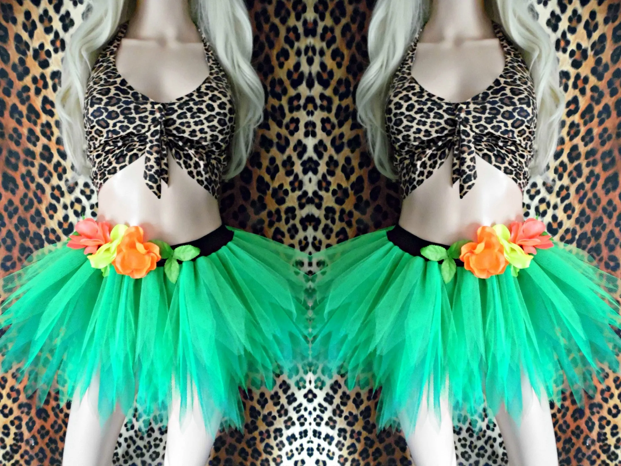 Jungle Queen Katy Perry Tutu Set (Crop Top)