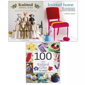 Knitted Animal Toys, 100 Little Knitted Gifts, Knitted Home Melanie 3 Books Set