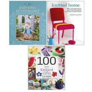 Knitting Peter Rabbit Claire, 100 Little Knitted Gifts, Knitted Home 3 Books Set