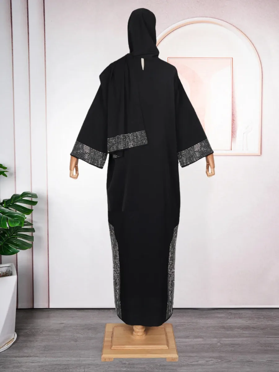 Luxury African Caftan Dress for Women – Boubou Djellaba Robe for Evening Parties