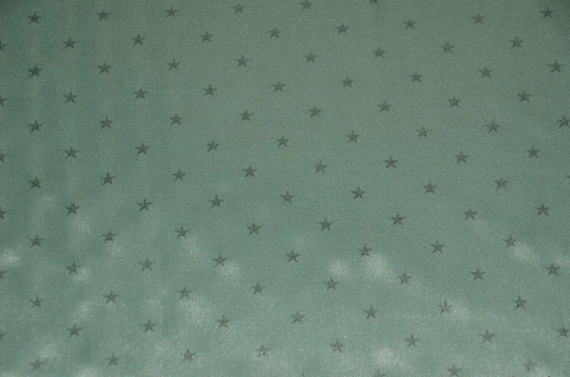 Mini Star Silky Satin Fabric | Soft Mini Star Charmeuse Satin | 60 Inch Wide | White Pink Mint