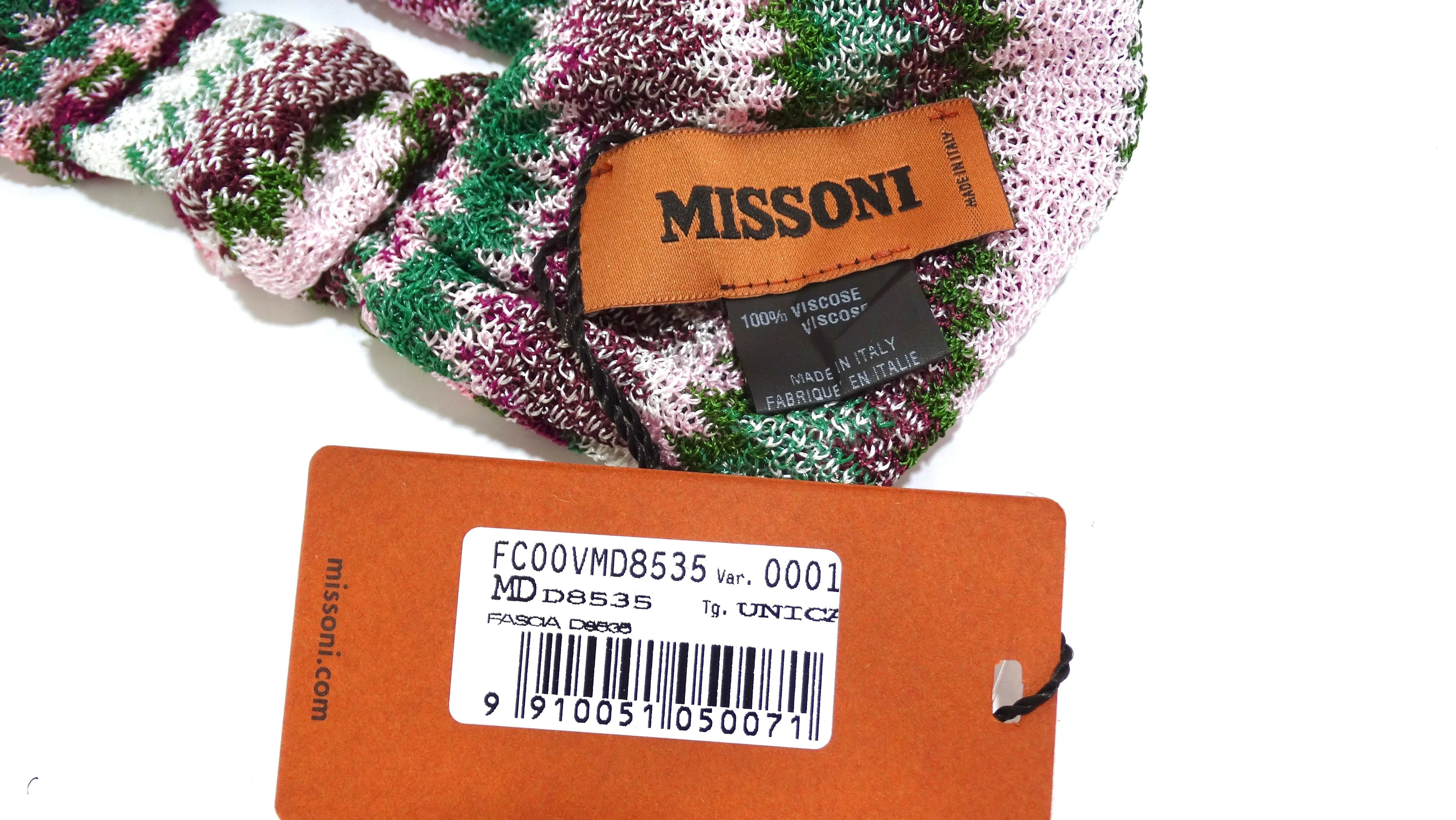 Missoni Multi-Color Knit Knotted Headband