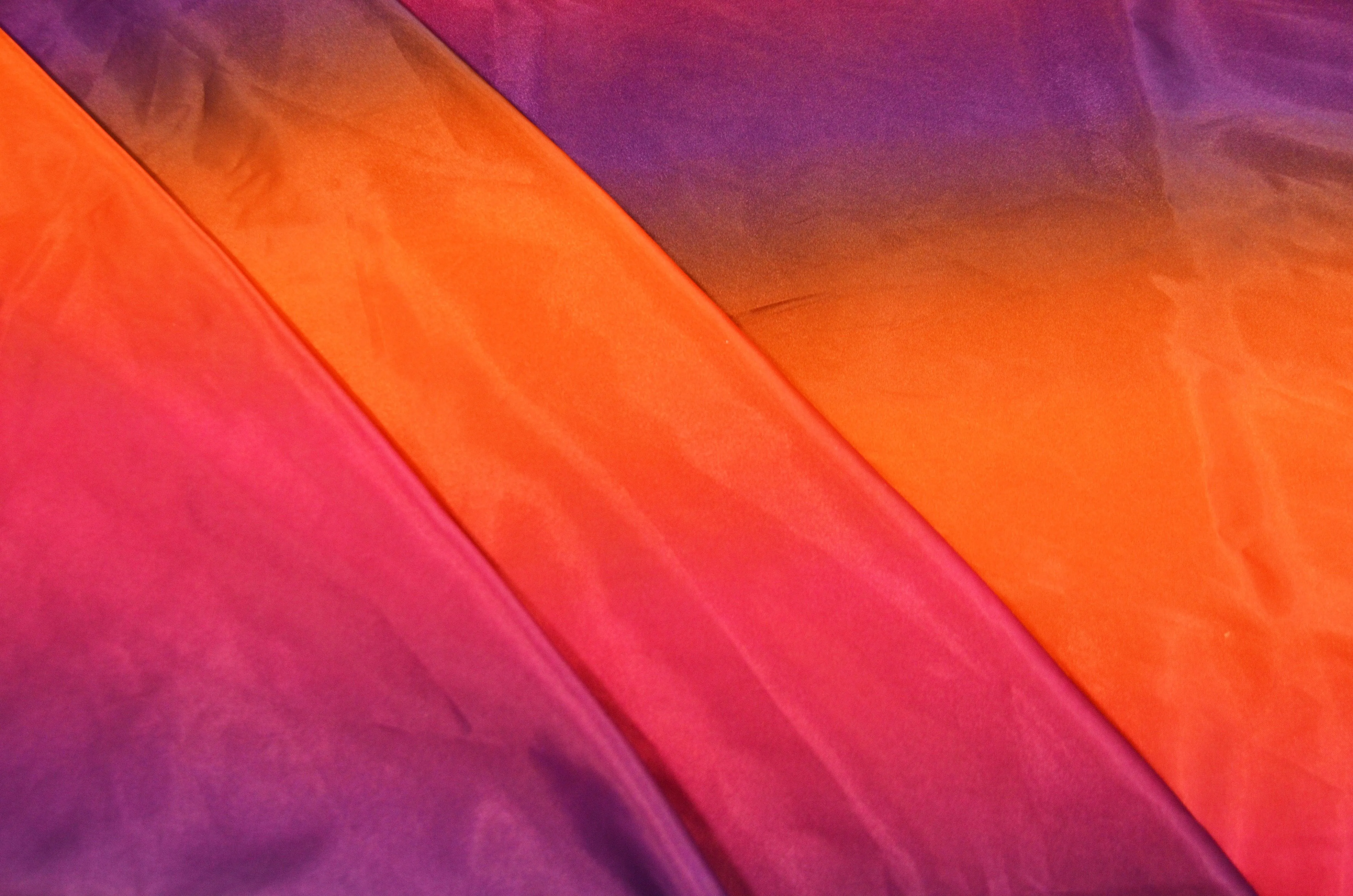 Multi Color Rainbow Satin Fabric | Rainbow Charmeuse Satin | 60 Inch Wide | Silky Ombre Satin for Dresses & Crafts