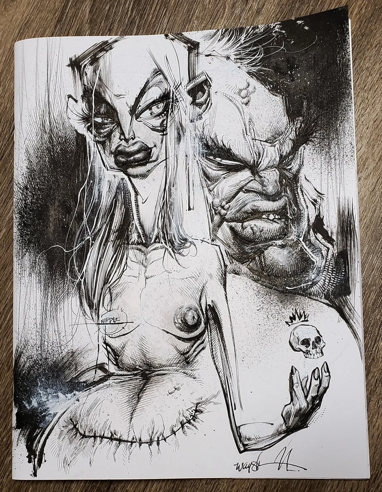 MYOPIA:03 - Original Hand Drawn Sketch Cover 5 of 10