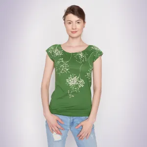 NEW! Seeds Bamboo T-Shirt in Green by Umsteigen