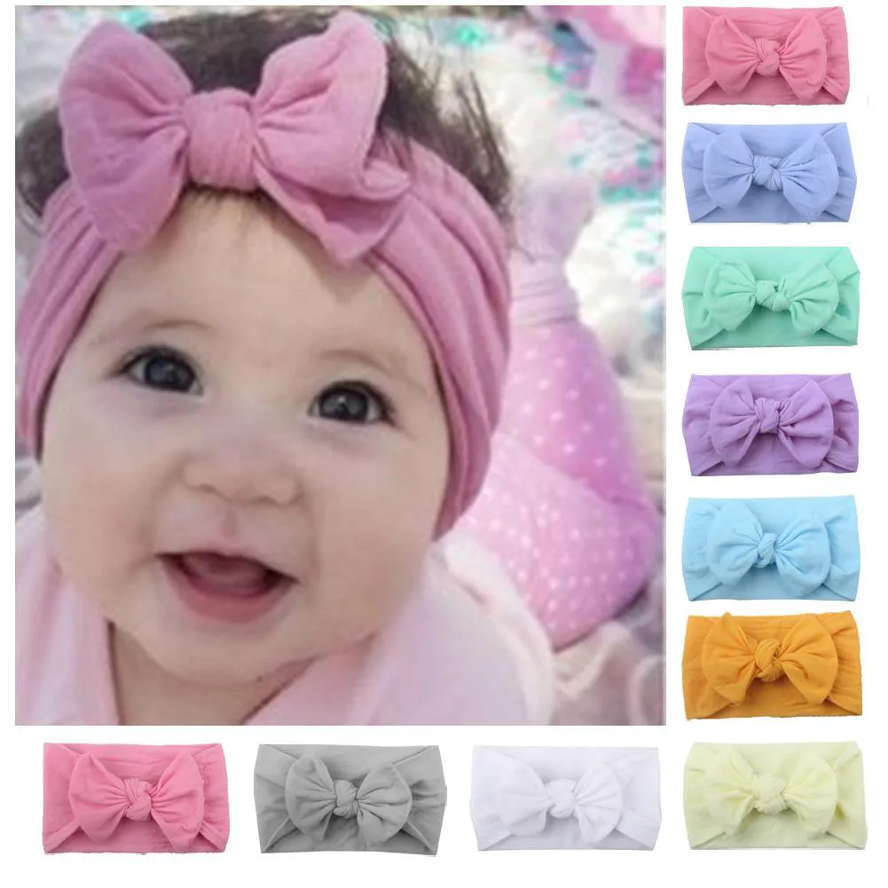 Newborn Toddler Baby Girls Head Wrap Rabbit Big Bow Knot Turban Headband Hair Accessories Baby